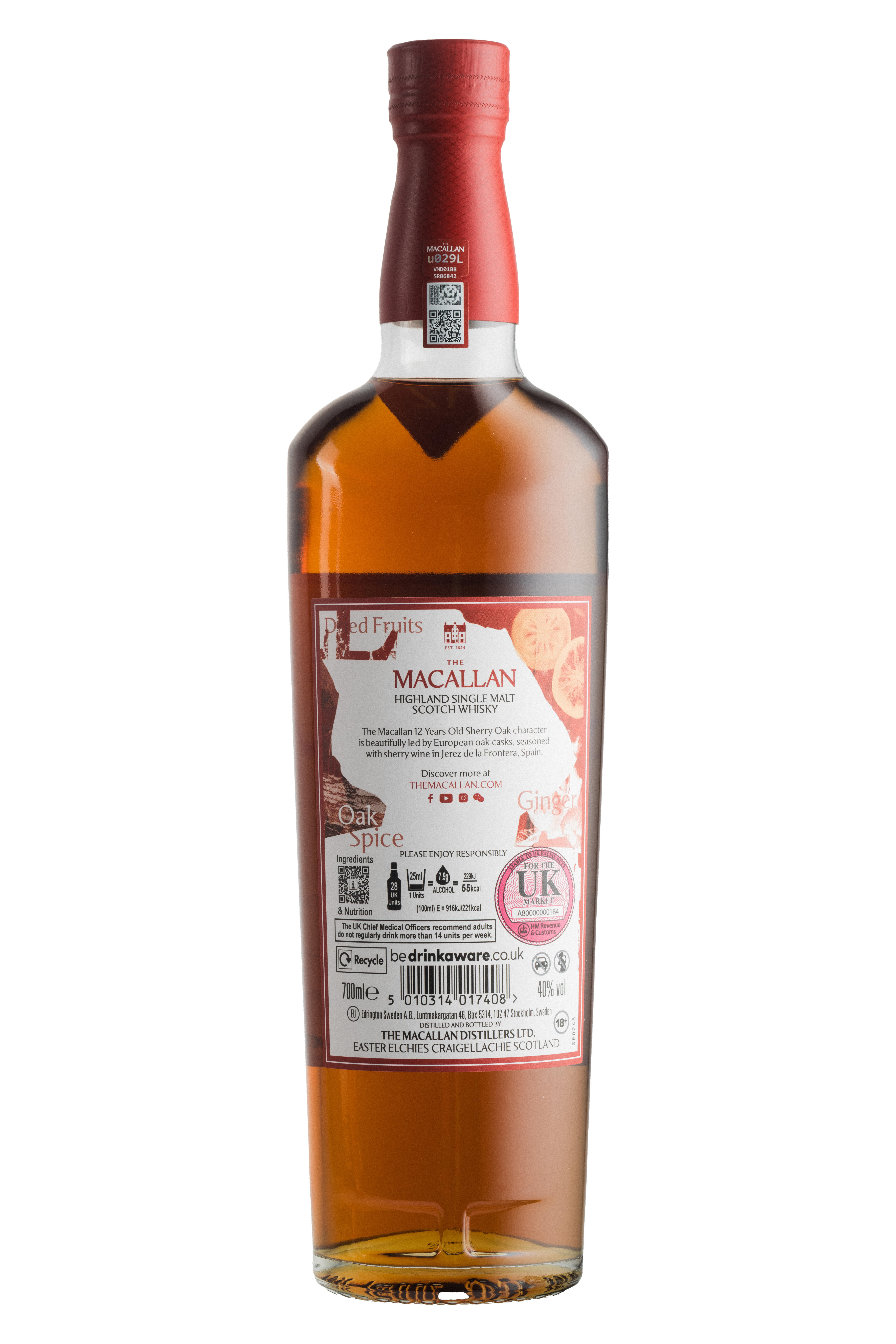 The Macallan, Sherry Oak Cask, 12-Year-Old, Speyside, Single Malt