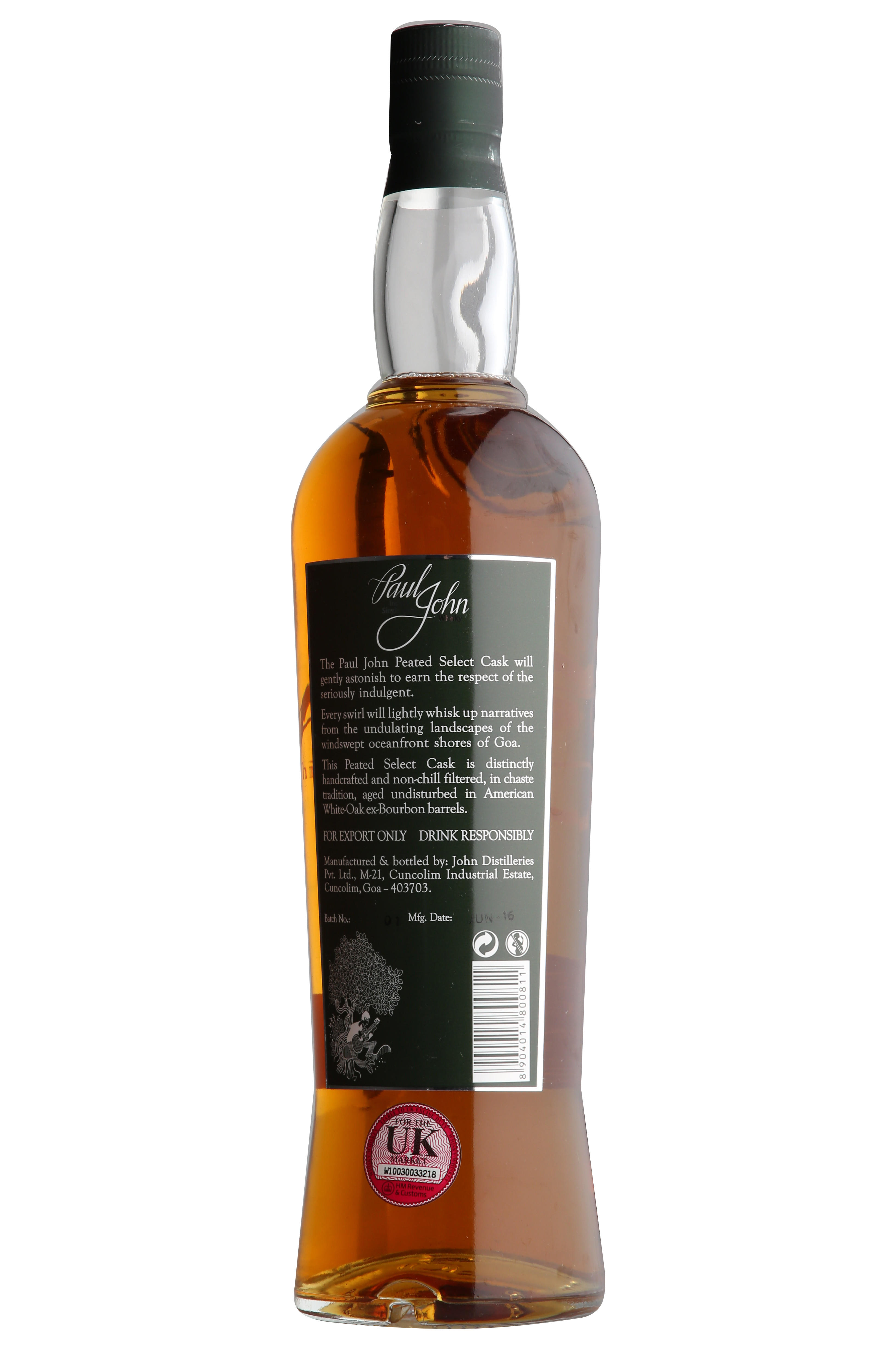 ウイスキー Paul John Peated Select Cask 700ml 55.5% Paul John Peated Select Cask Indian Single Malt Whisky » Buy