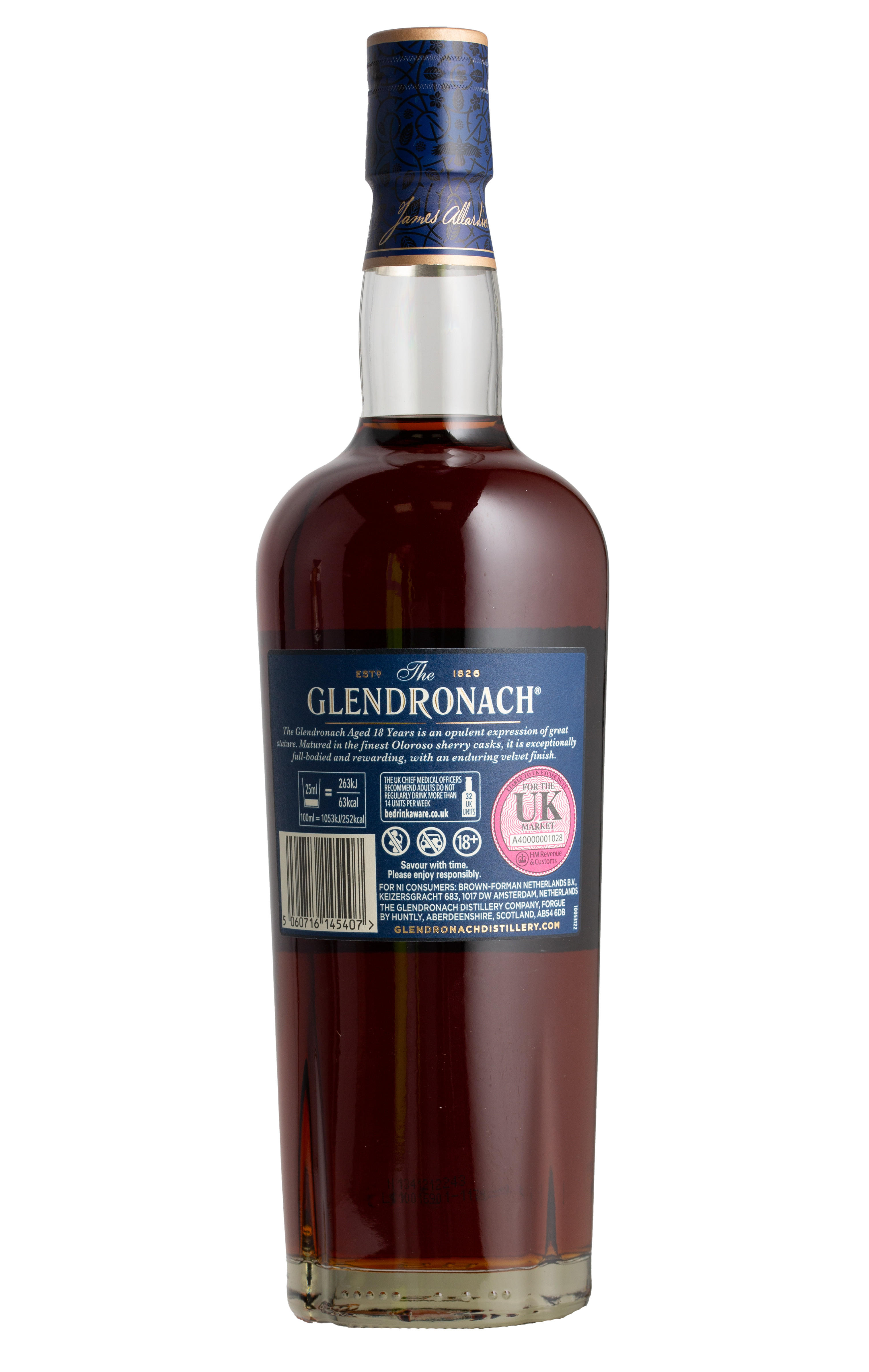 GLENDRONACH ALLARDICE 18年 700ml 46% The Glendronach, 18-Year-Old, Highland, Single Malt Scotch