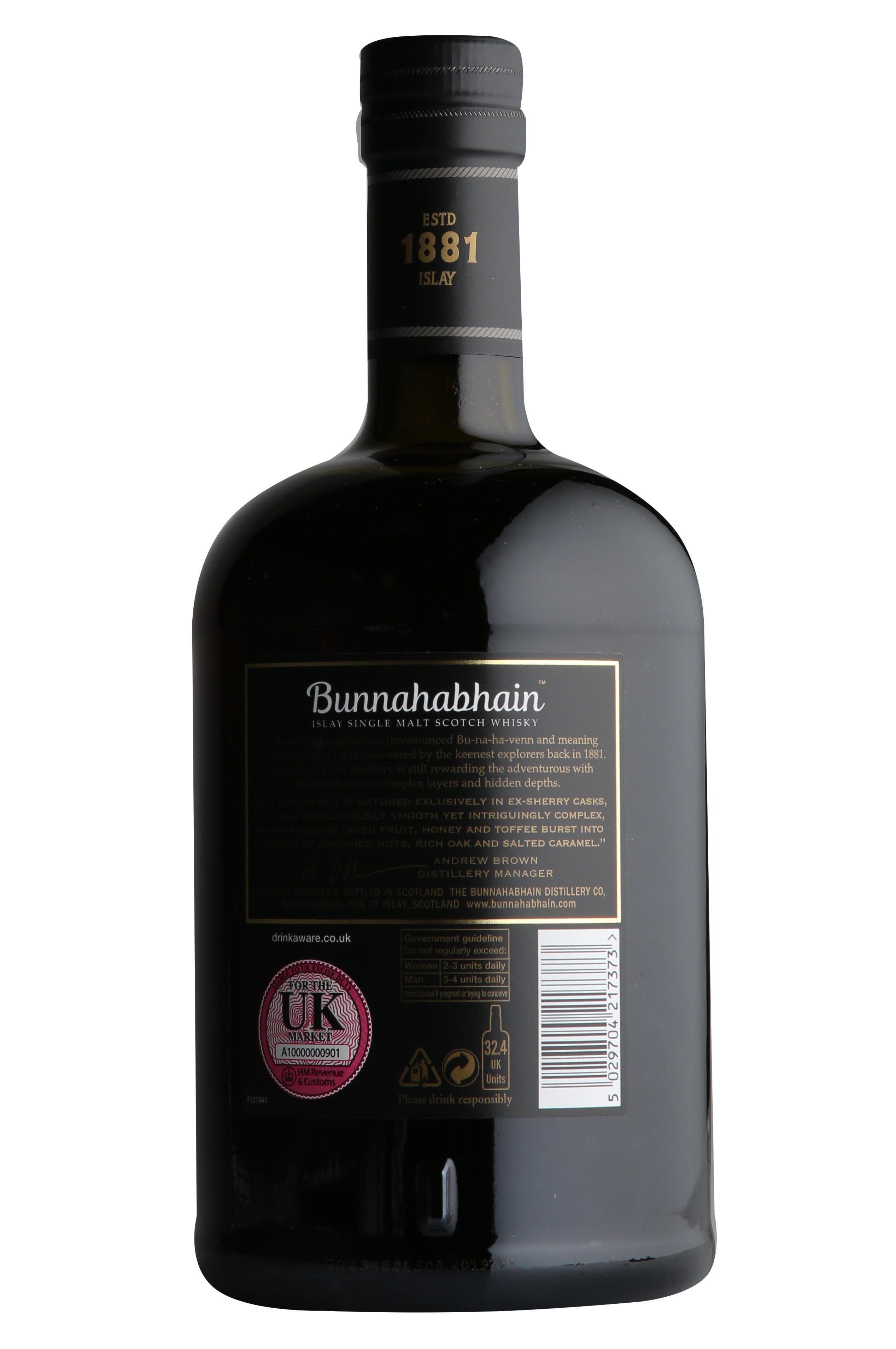 稀少品Bunnahabhain 18年 ウイスキー 46.3％700ml 075837113082.jpg