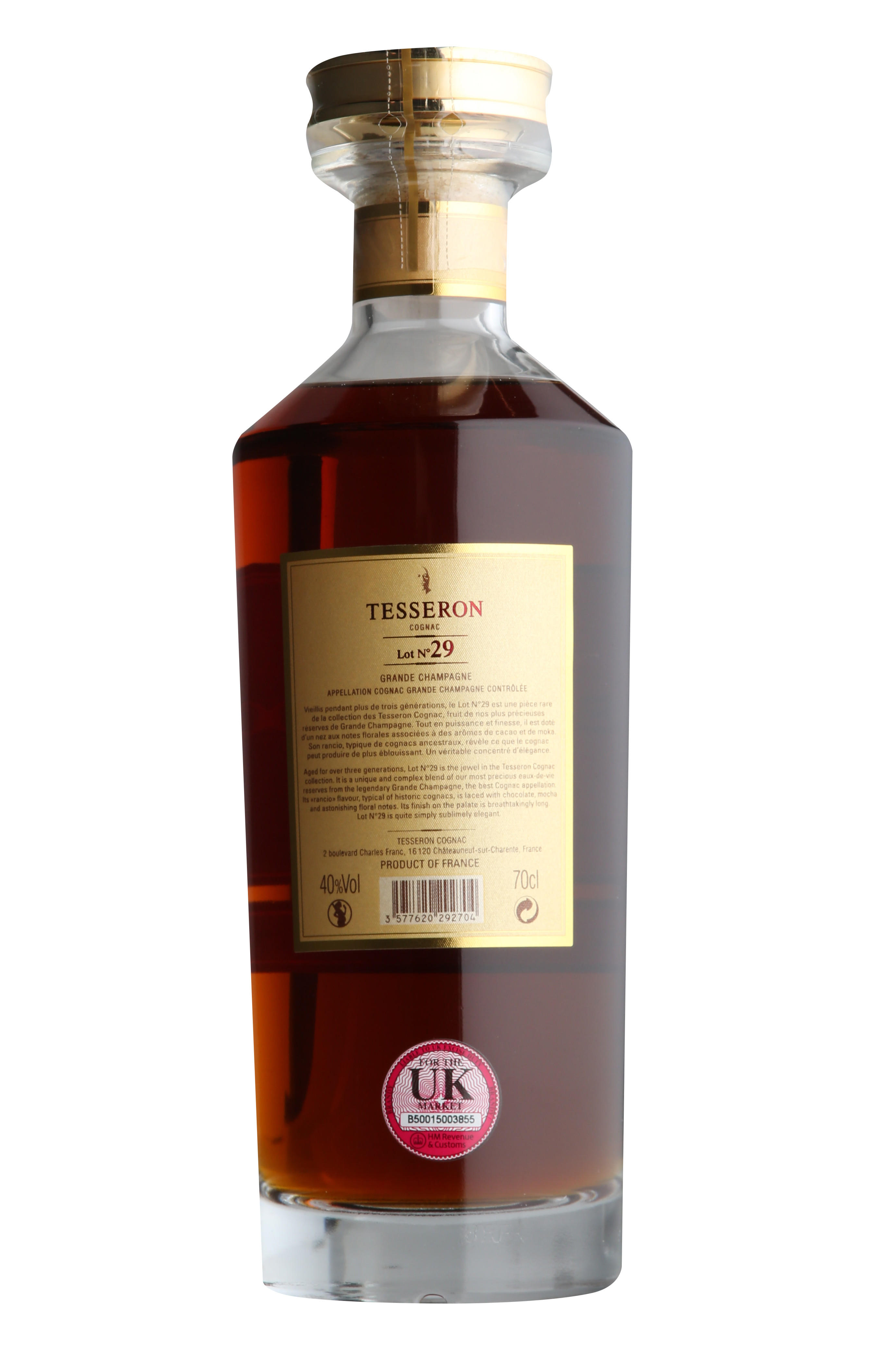 Tesseron, Lot No. 29, Exception, XO, Grande Champagne Cognac (40%)