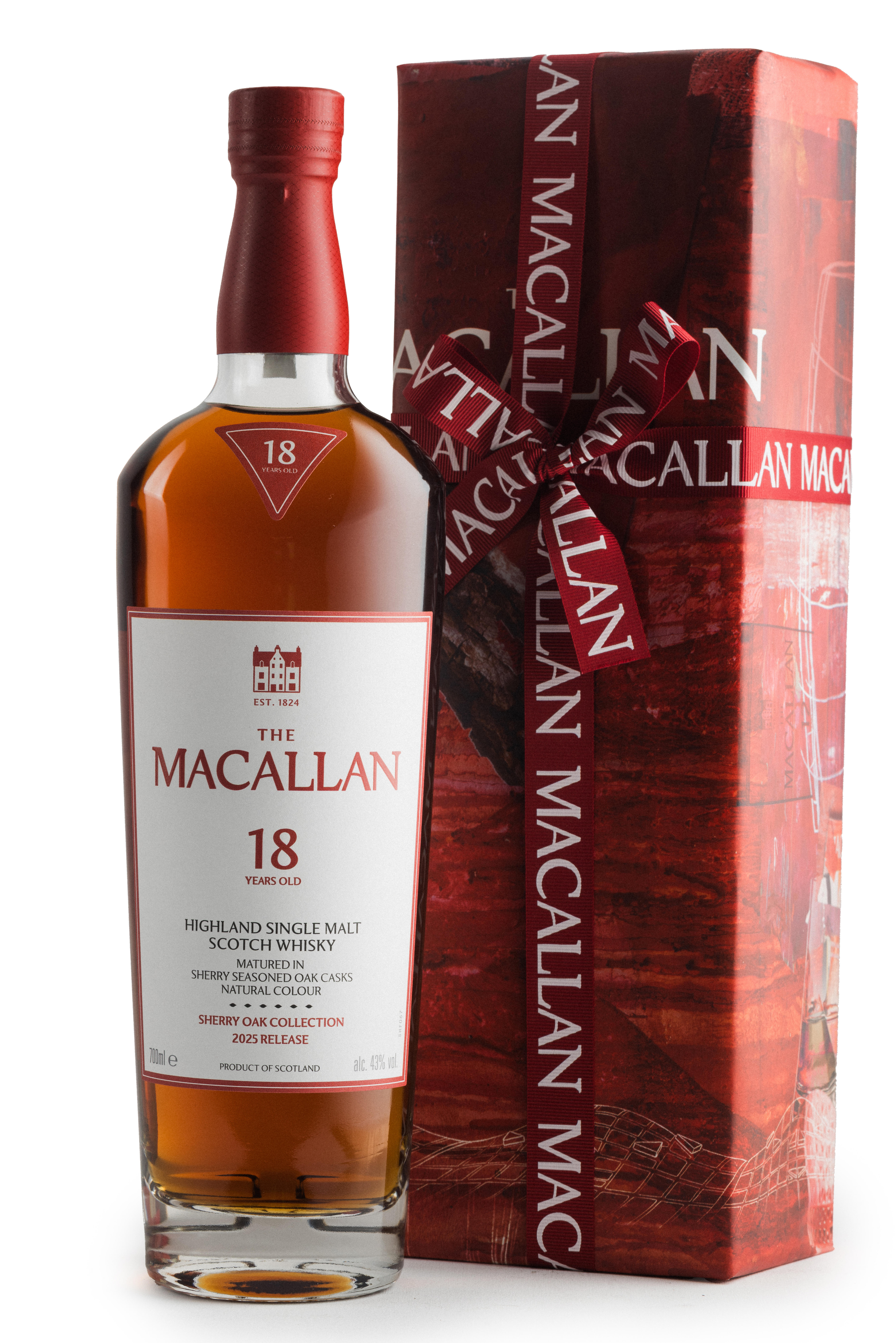 The Macallan, Sherry Oak Cask, 18-Year-Old, 2025 Release, Speyside