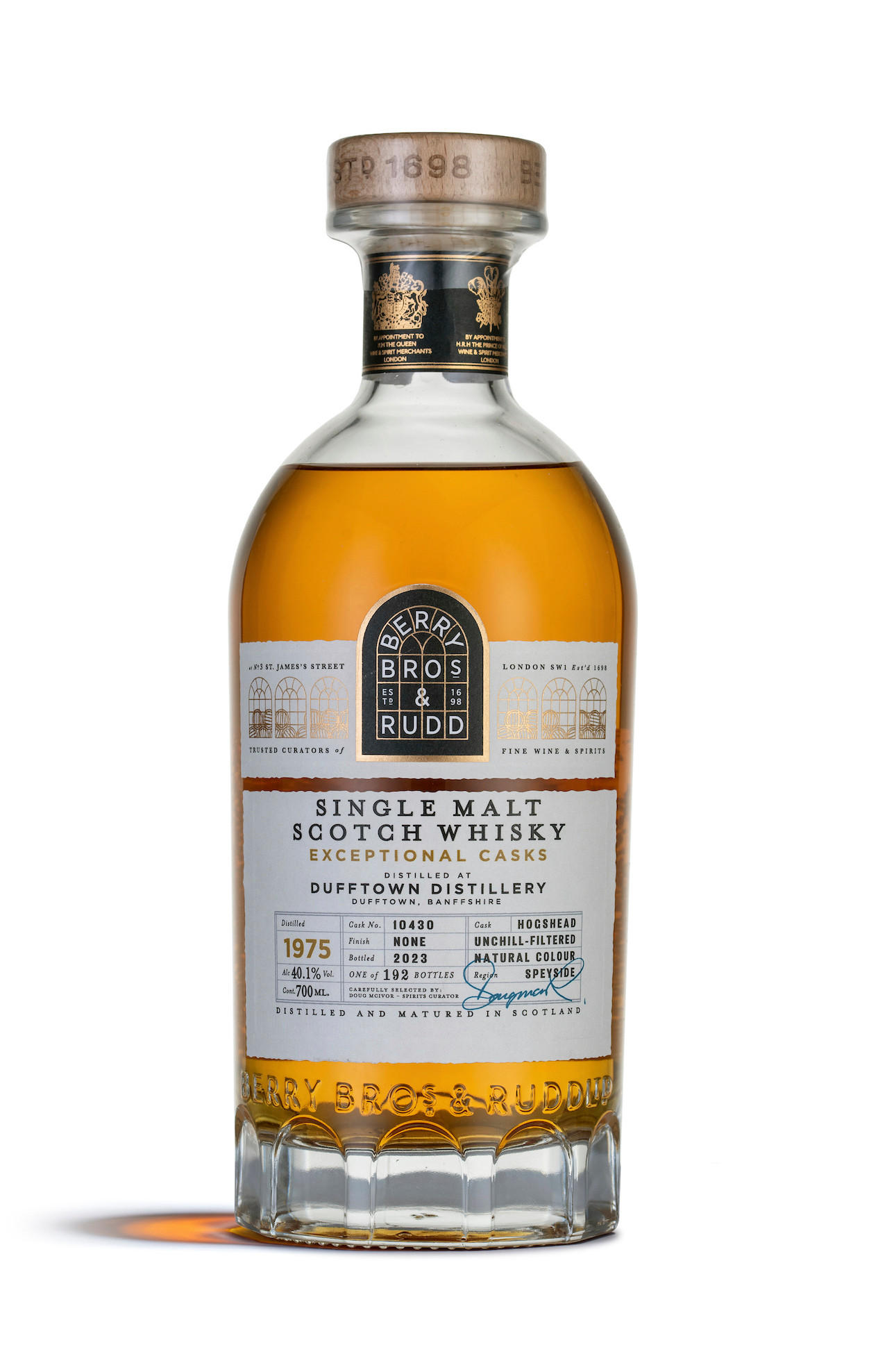 1975 Berry Bros. & Rudd Exceptional Casks Dufftown, Cask Ref