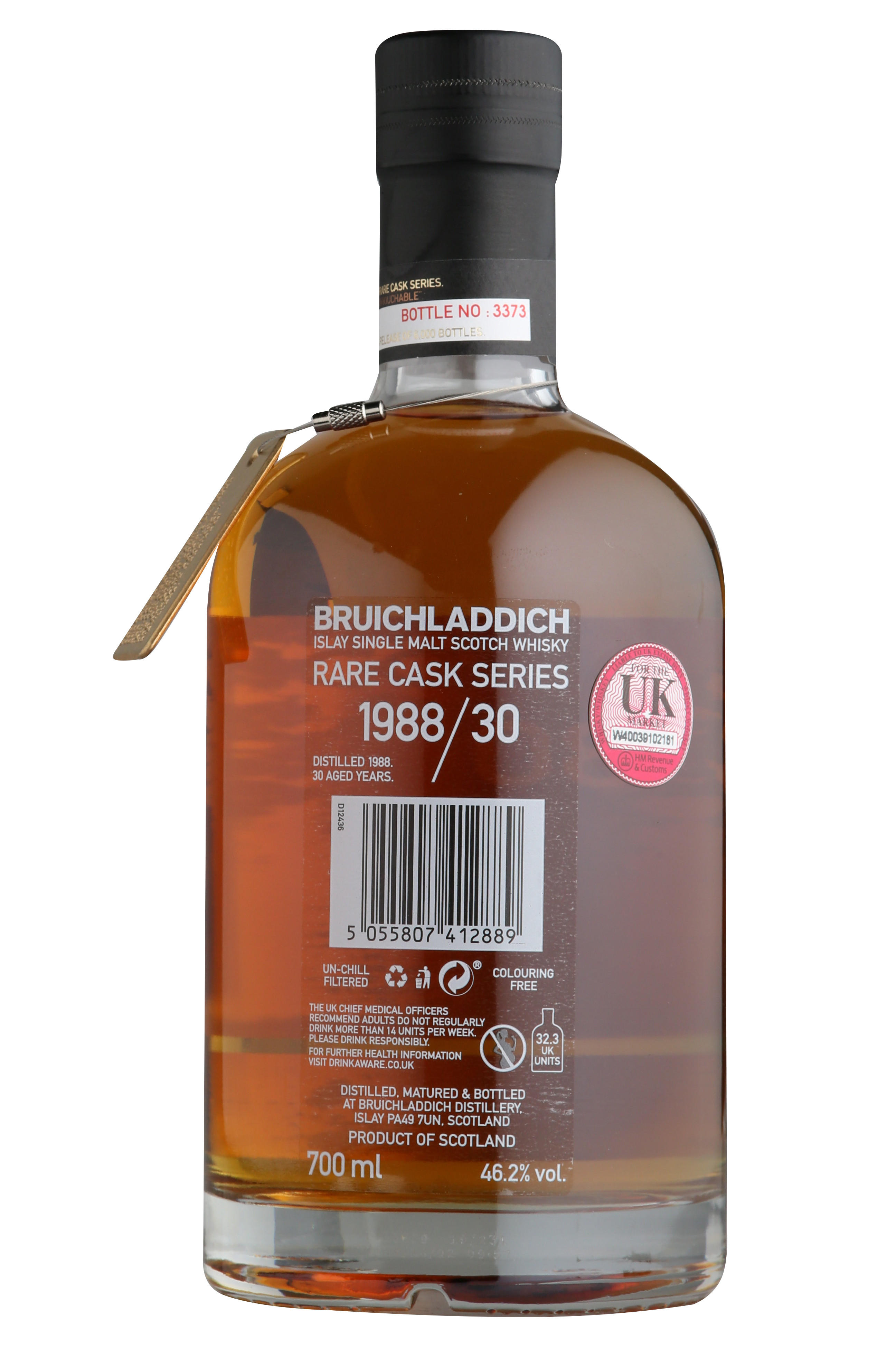 1988 Bruichladdich, The Untouchable, 30-Year-Old, Islay, Single