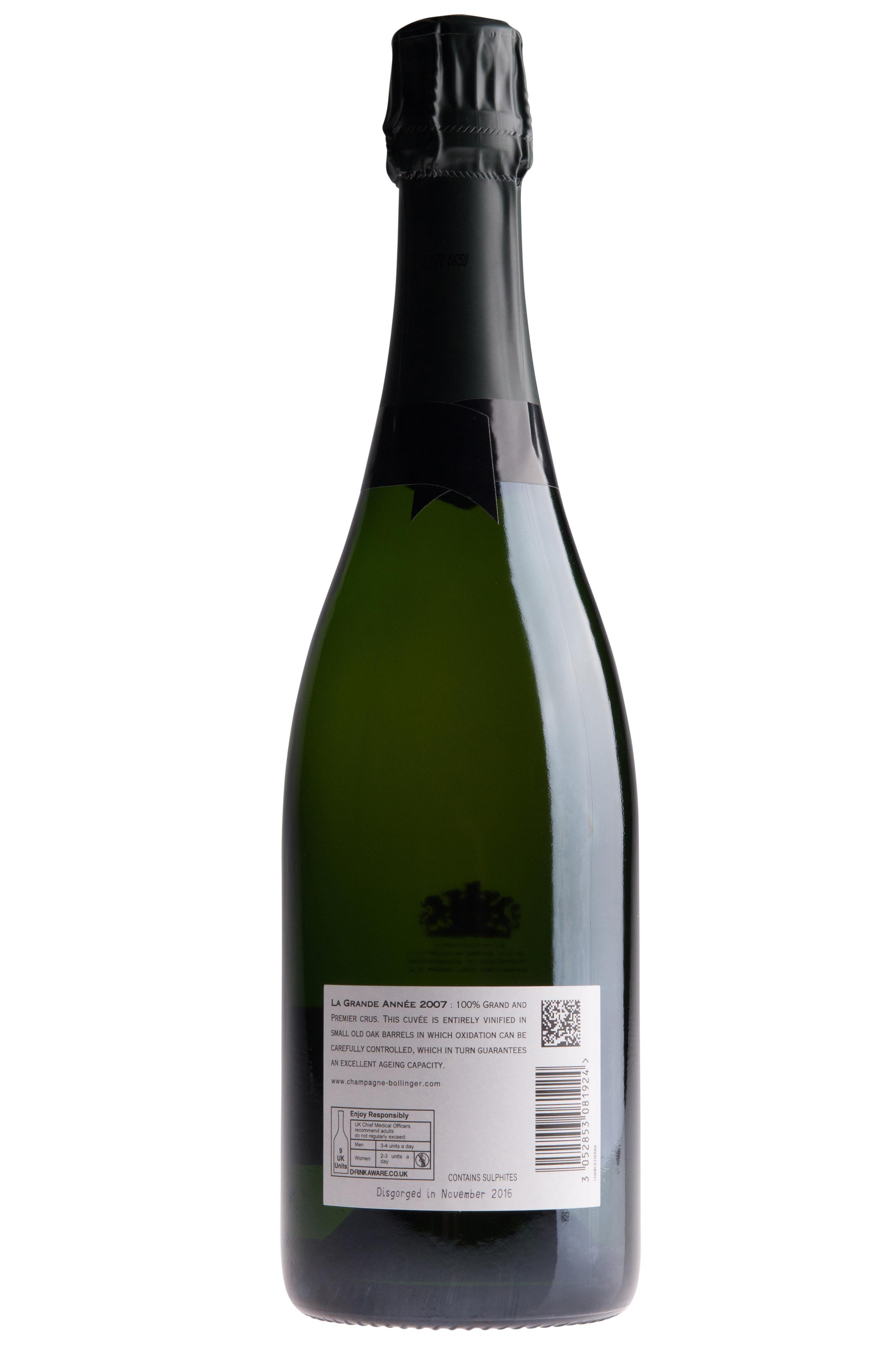 Champagne Bollinger La Grande Année 2007
