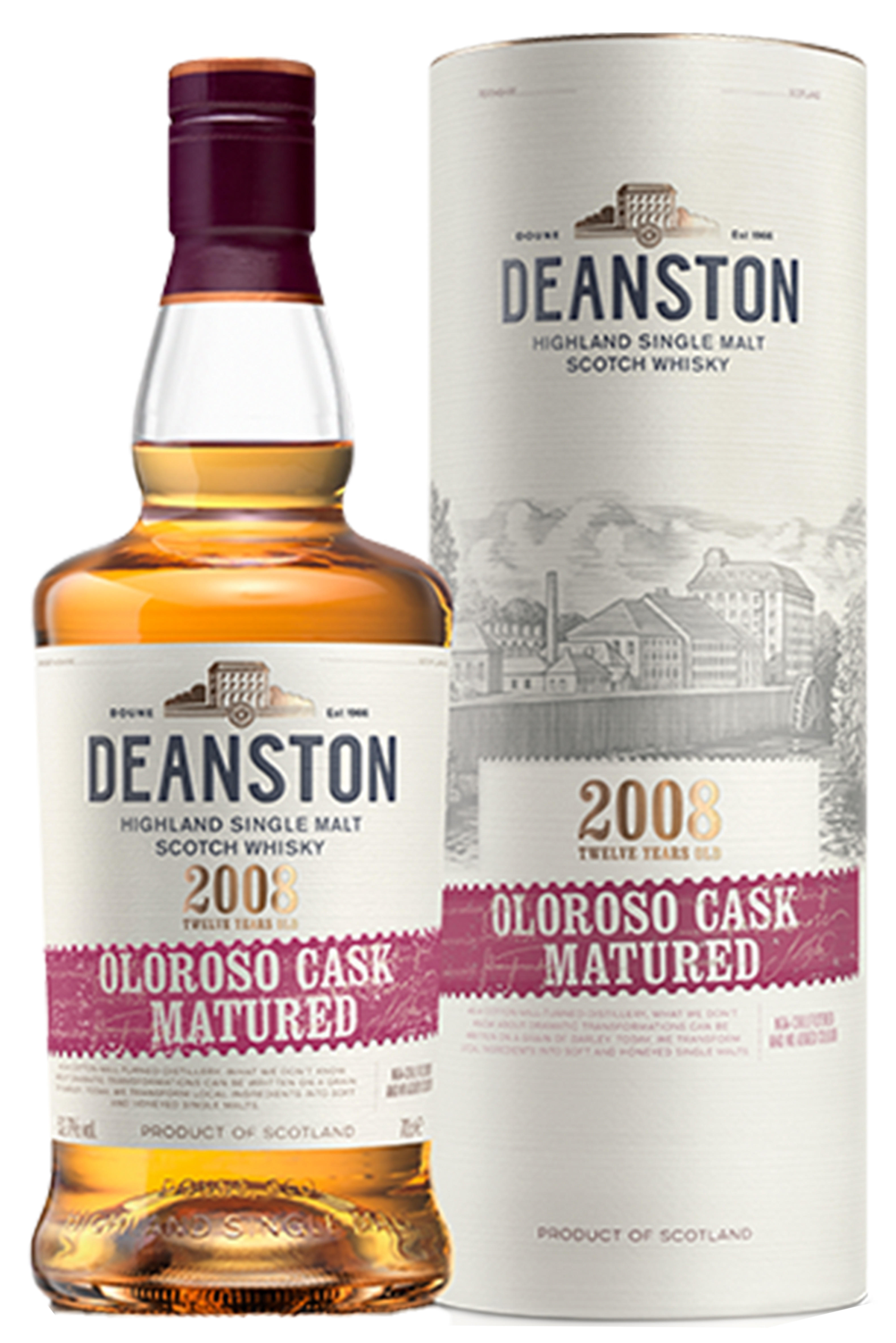 2008 Deanston, Oloroso Cask Matured, 12-Year-Old, Highland, Single