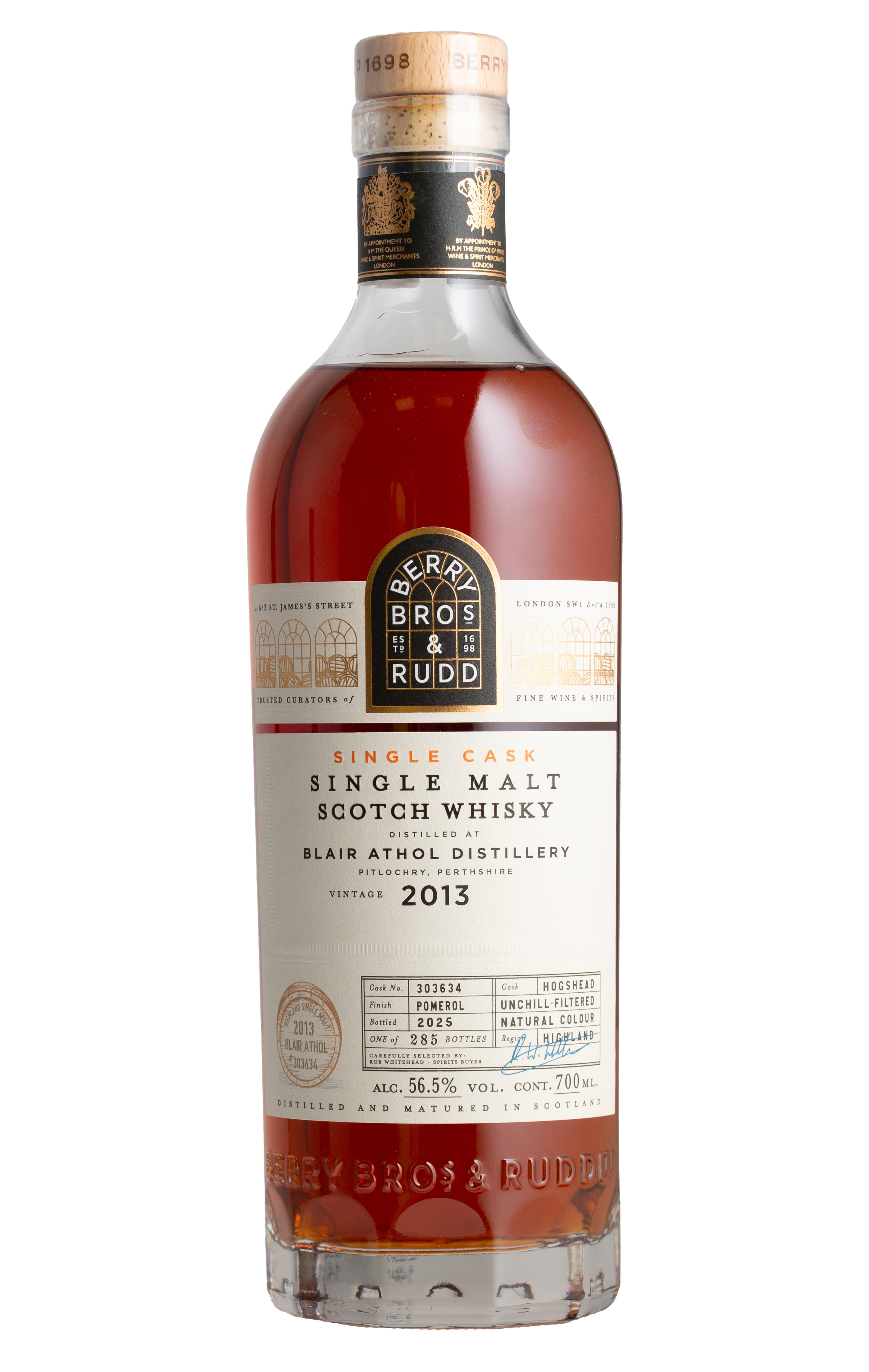 BERRY BROS & RUDD シングルモルトウイスキー 2010年 BB&R(ベリーブラザーズ＆ラッド) 日本向けシングルカスク リンクウッド