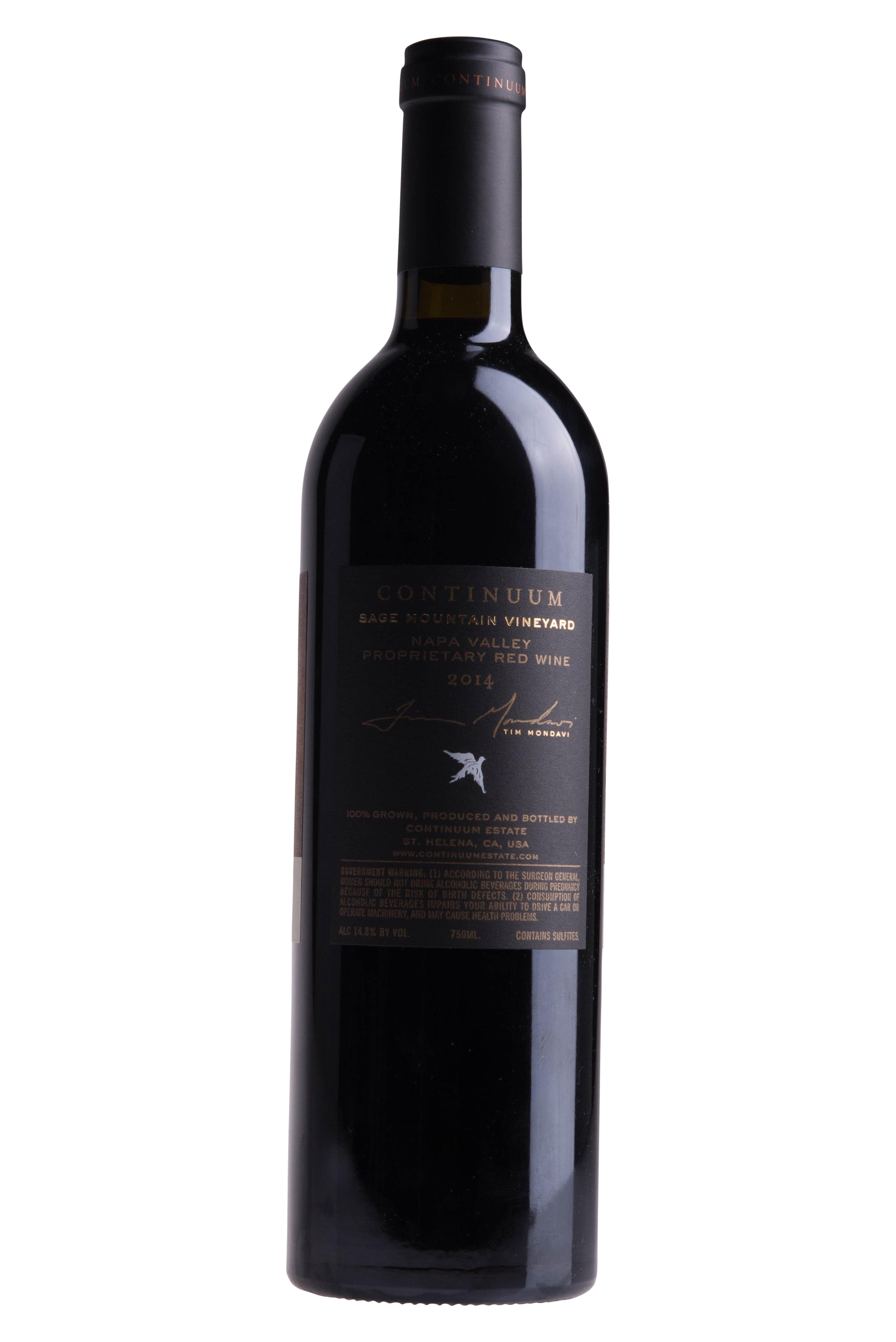 コンティニュアム　Continuum Napa Valley Red 2010 コンティニュアム Continuum Napa Valley Red 2010 コンティニュアム