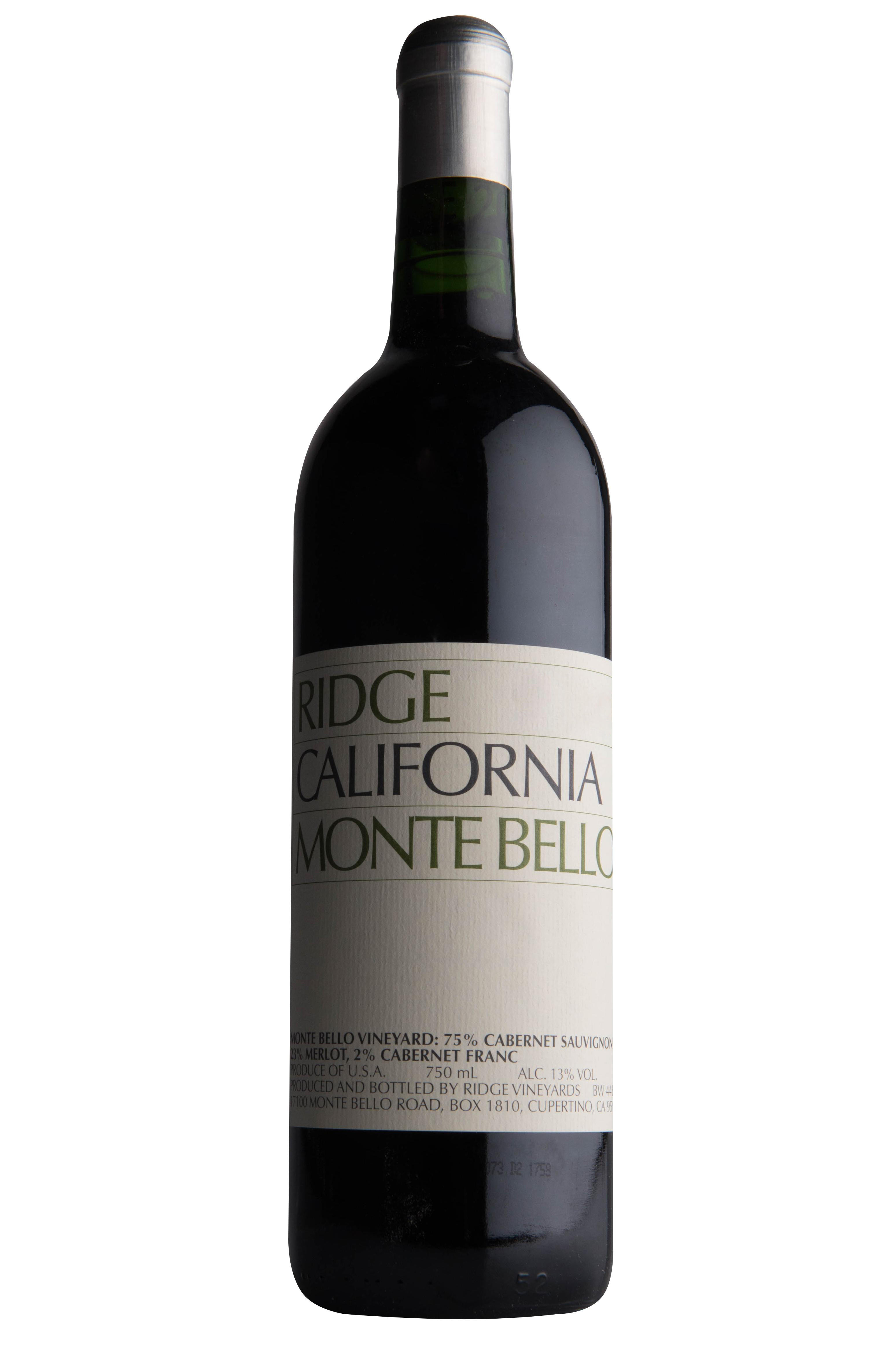 2016 Ridge Vineyards, Monte Bello, Santa Cruz Mountains
