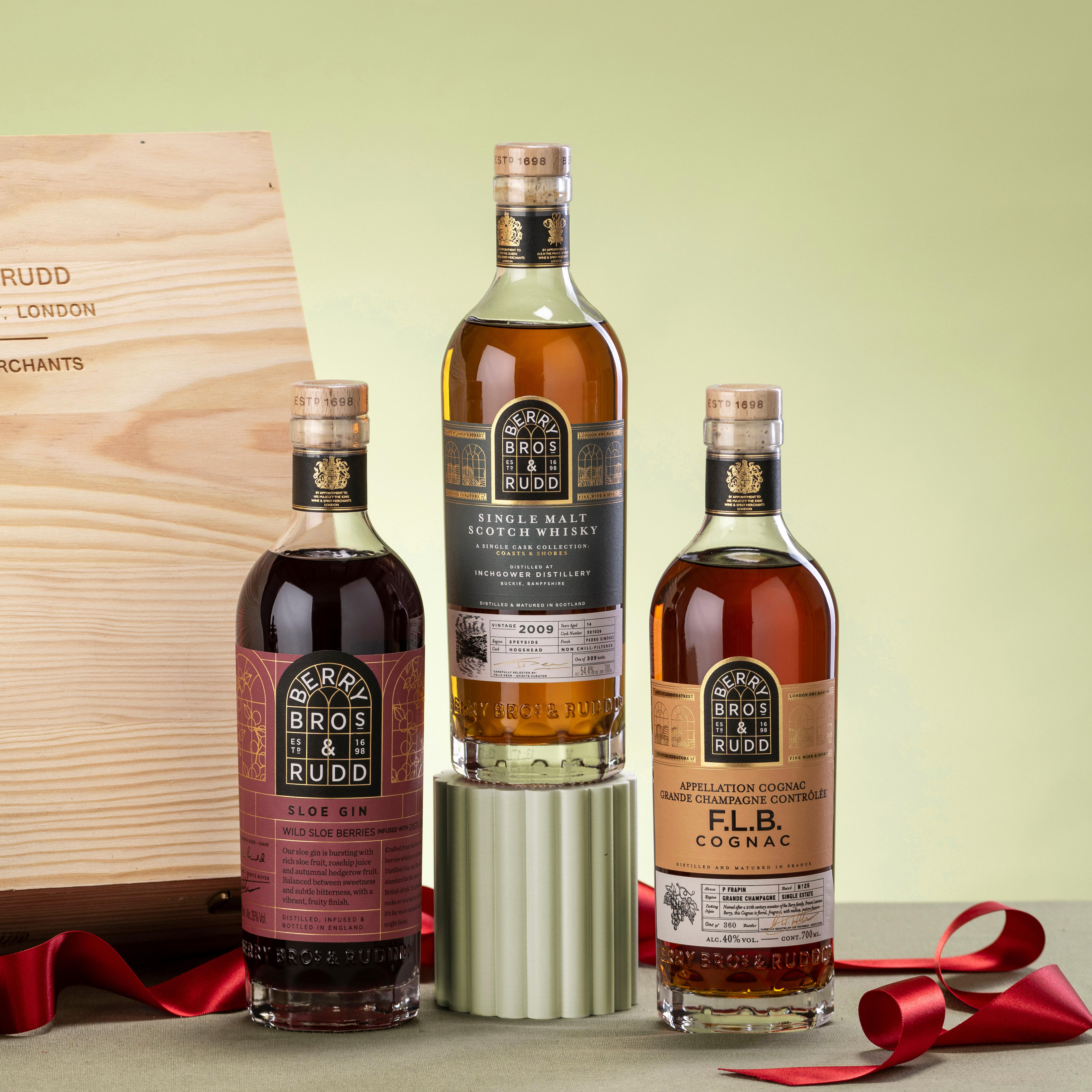 Three whiskies from the Berry Bros. & Rudd classic spirit range. 