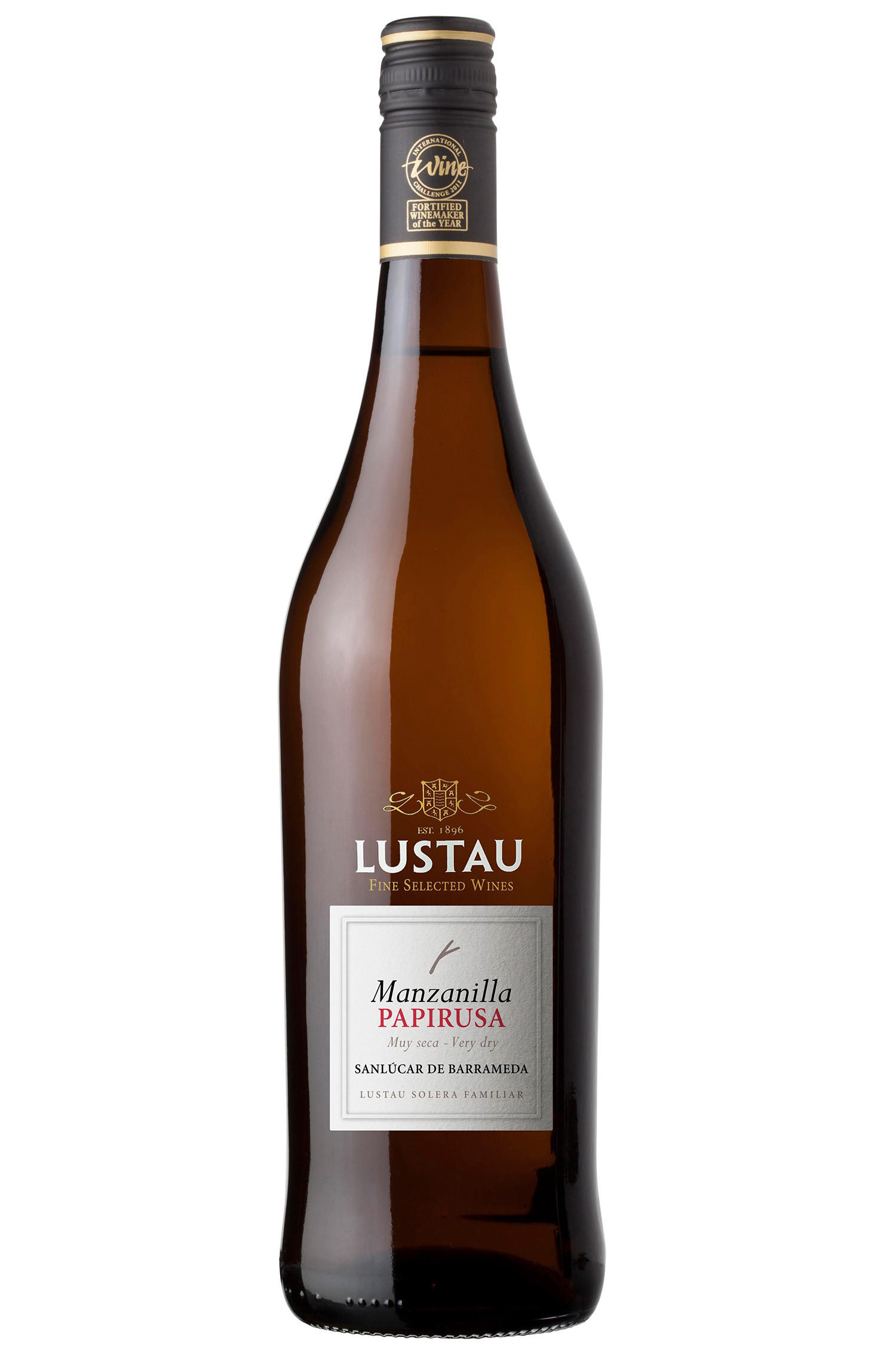 Bodegas Lustau, Papirusa, Manzanilla, Solera Familiar, Sanlúcar de Barrameda, Spain