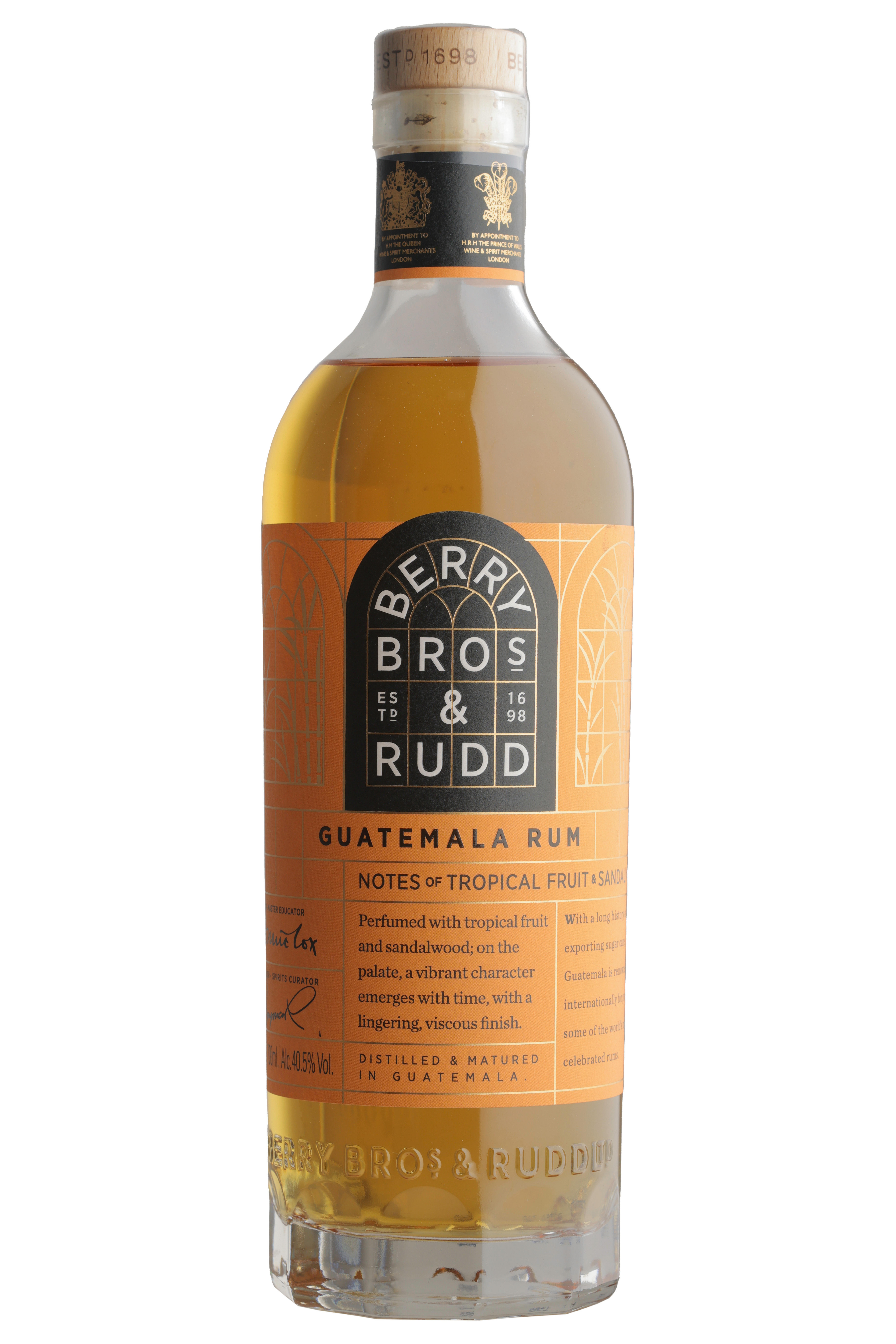 Berry Bros. & Rudd Classic Range, Guatemala Rum (40.5%) bottle
