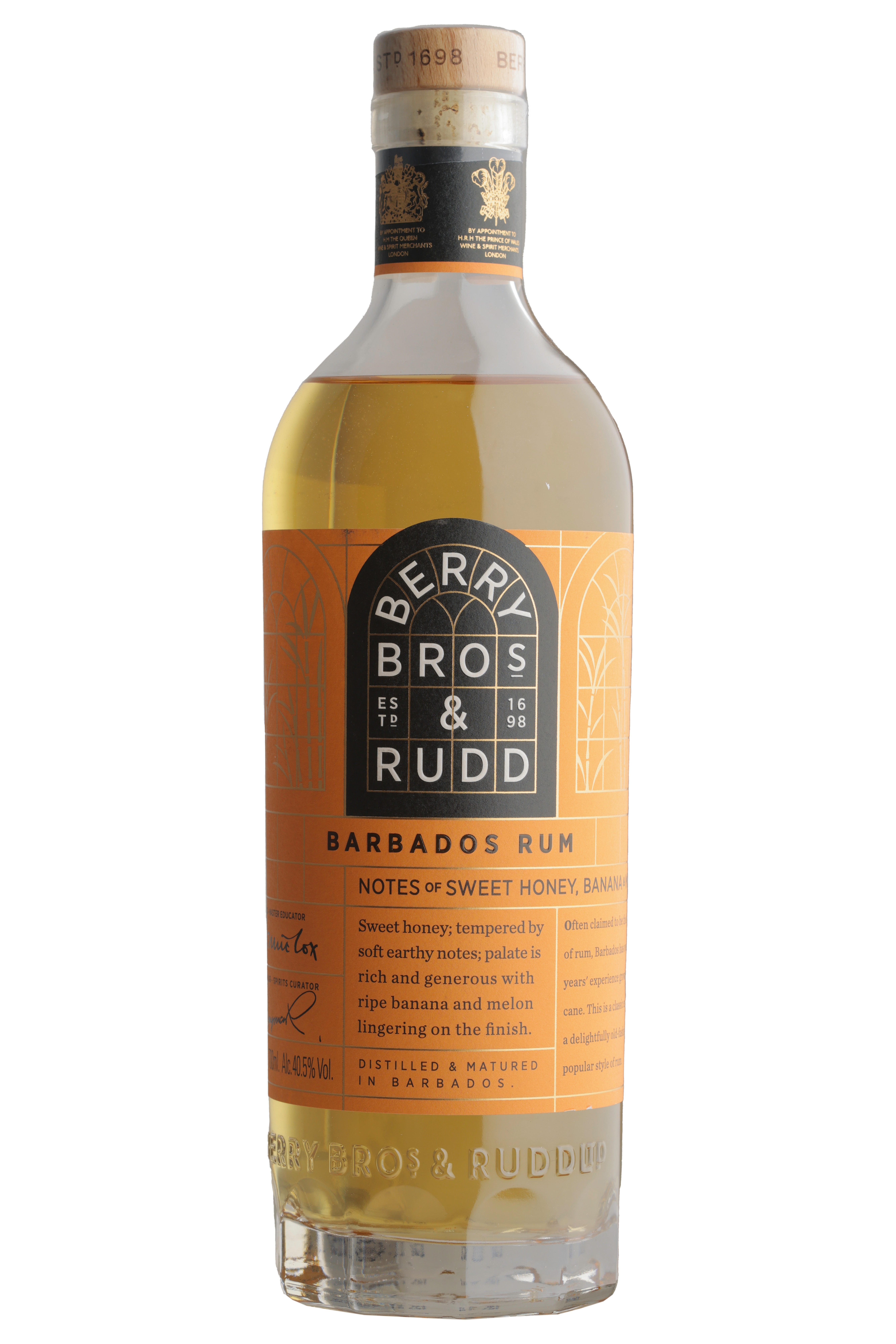 Berry Bros. & Rudd Classic Range, Barbados Rum (40.5%) bottle
