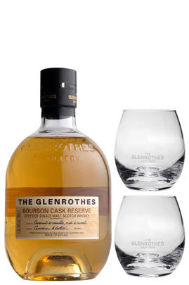 The Glenrothes Bourbon Cask Reserve with Two Savouring Glasses