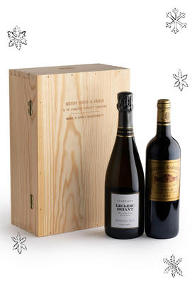 Luxury Champagne & Bordeaux, Two-Bottle Gift Case