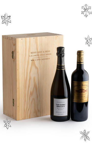 Luxury Champagne & Bordeaux, Two-Bottle Gift Case