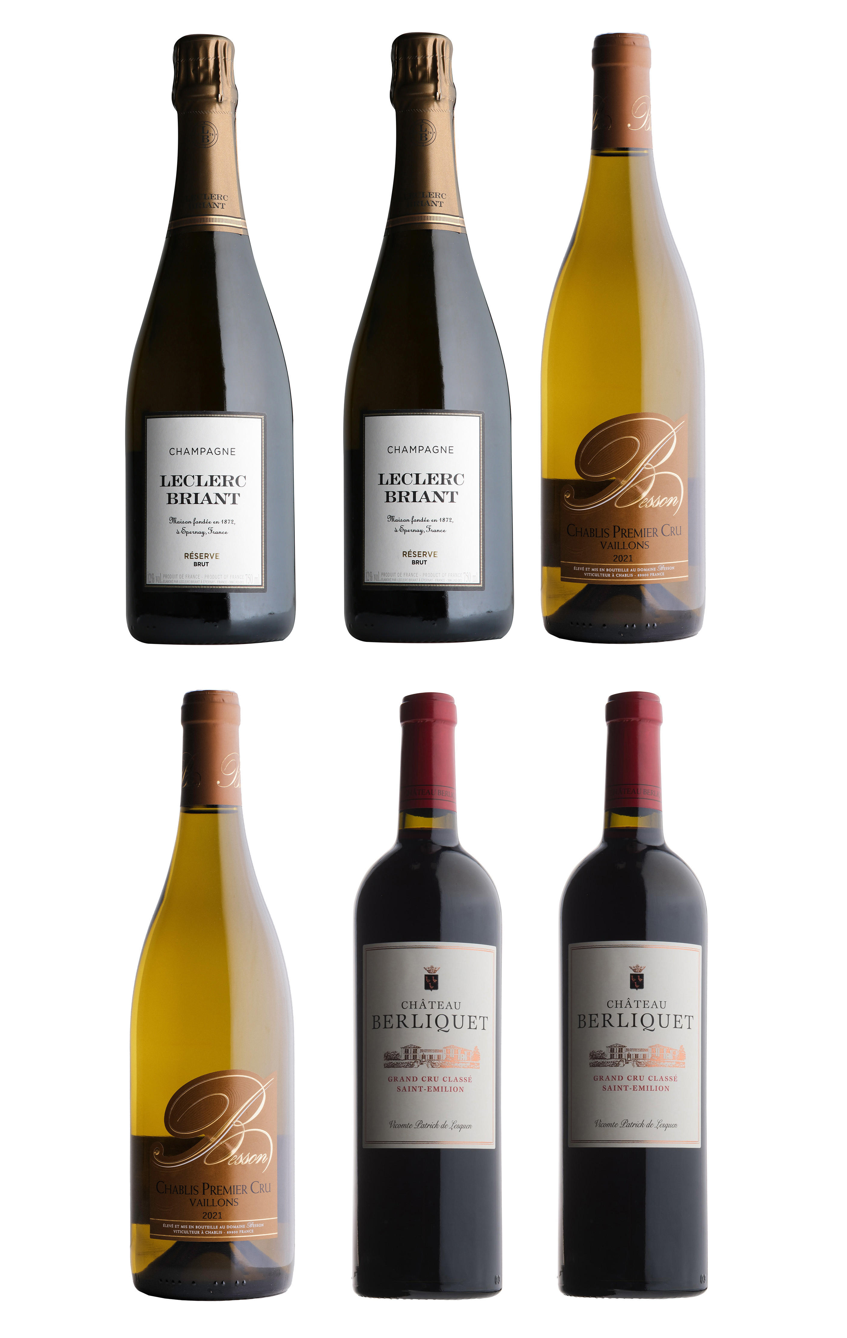 Luxurious Champagne & Mixed, Six-Bottle Case
