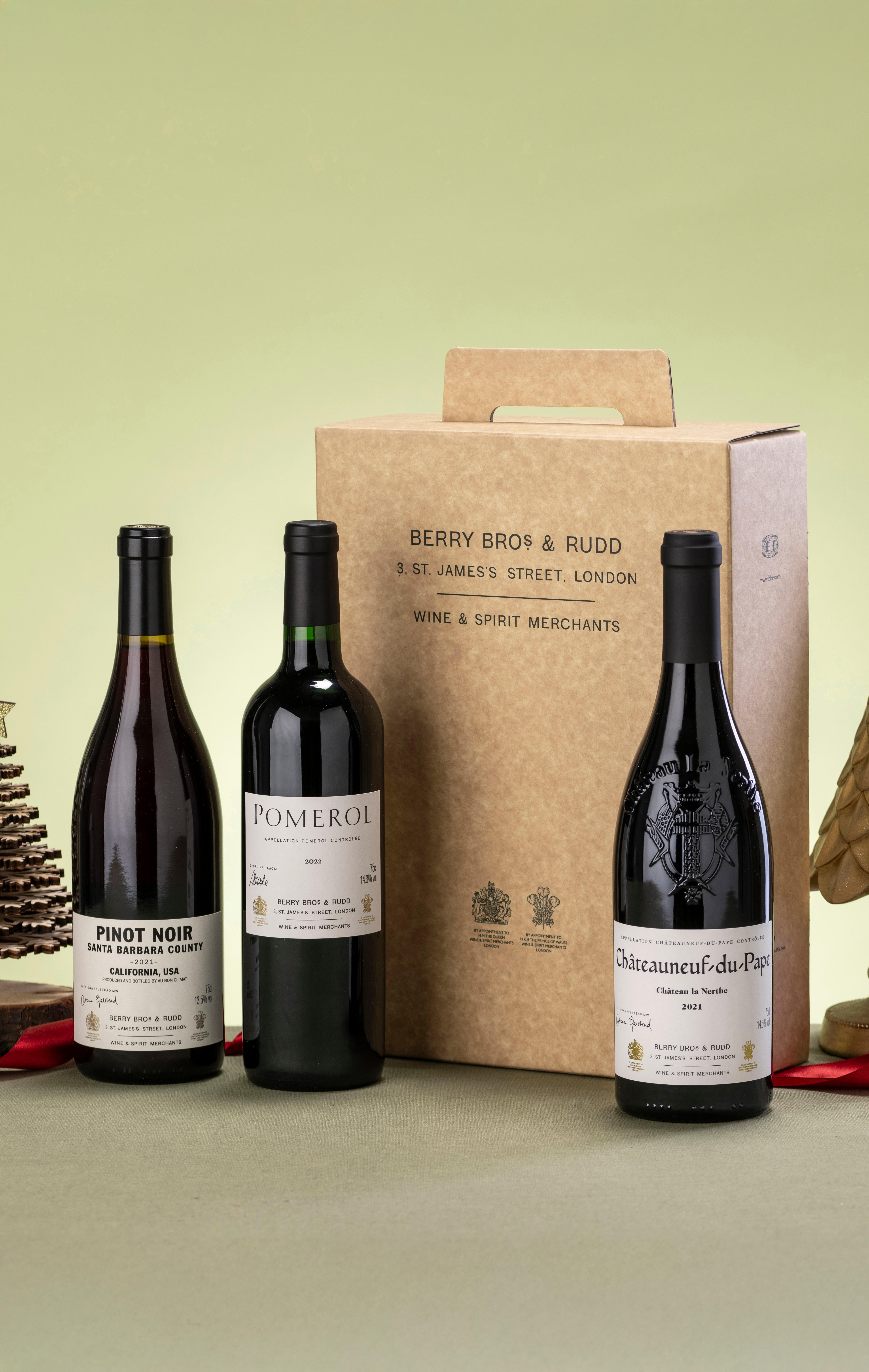 A Toast to Christmas: Red, Three-Bottle Gift Set