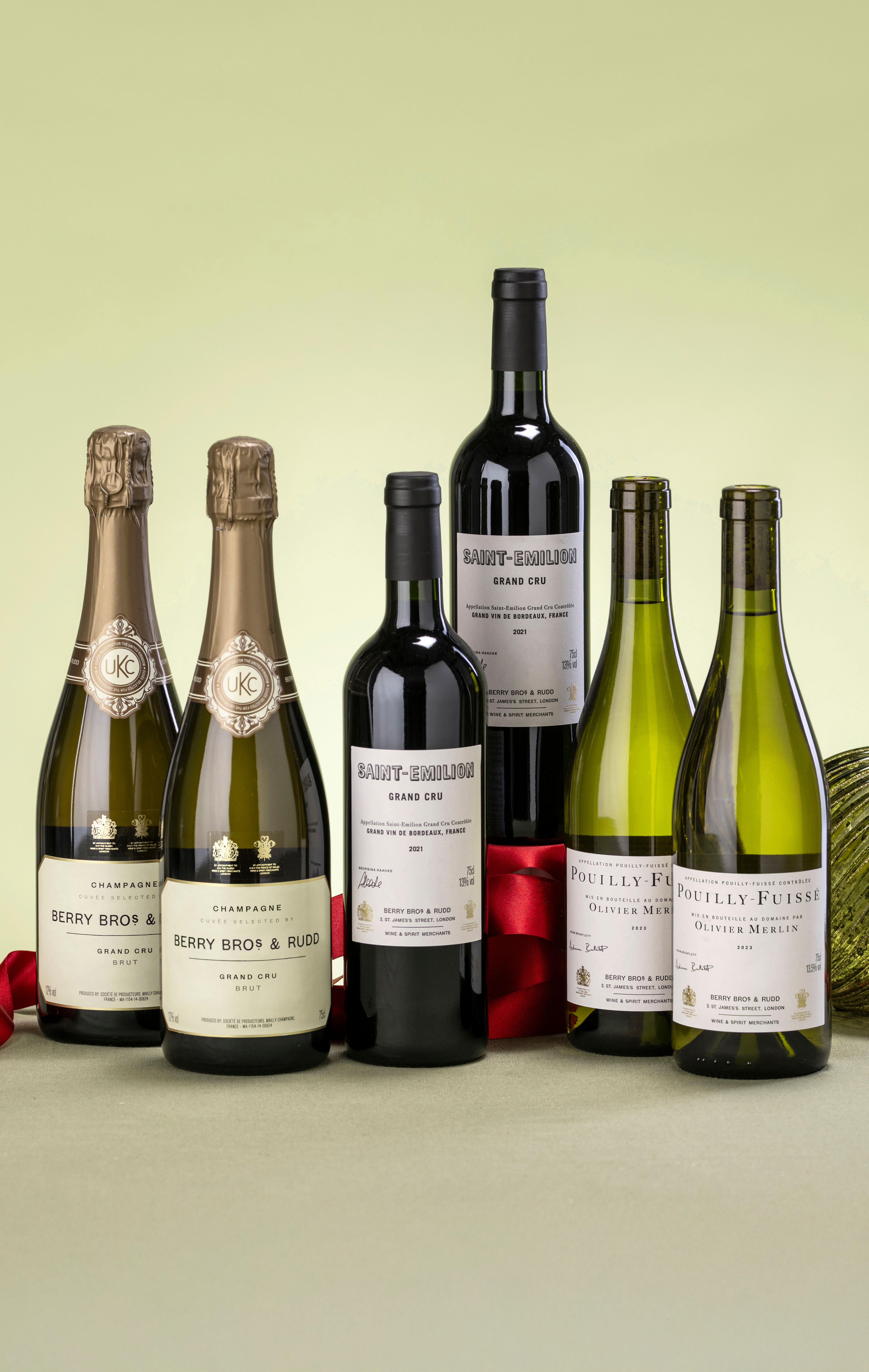Champagne, Bordeaux & Burgundy, Six-Bottle Case