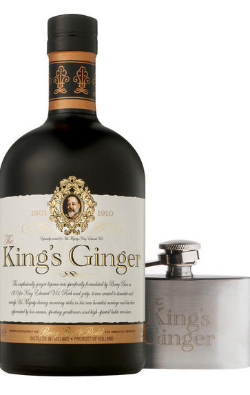 The King's Ginger & Mini Hip Flask Gift Box