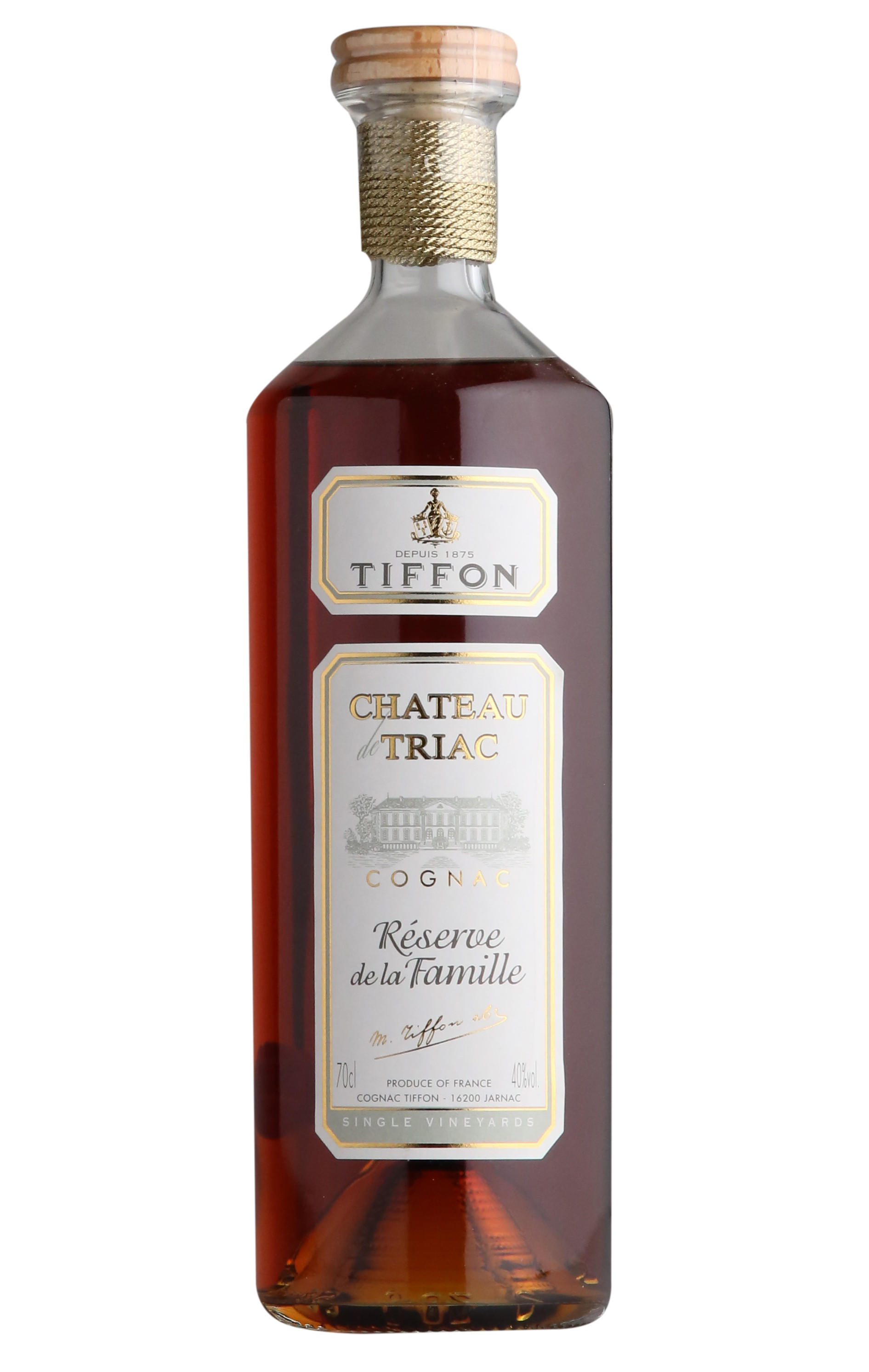 Tiffon, Château de Triac, Réserve de la Famille, Cognac (40%) bottle