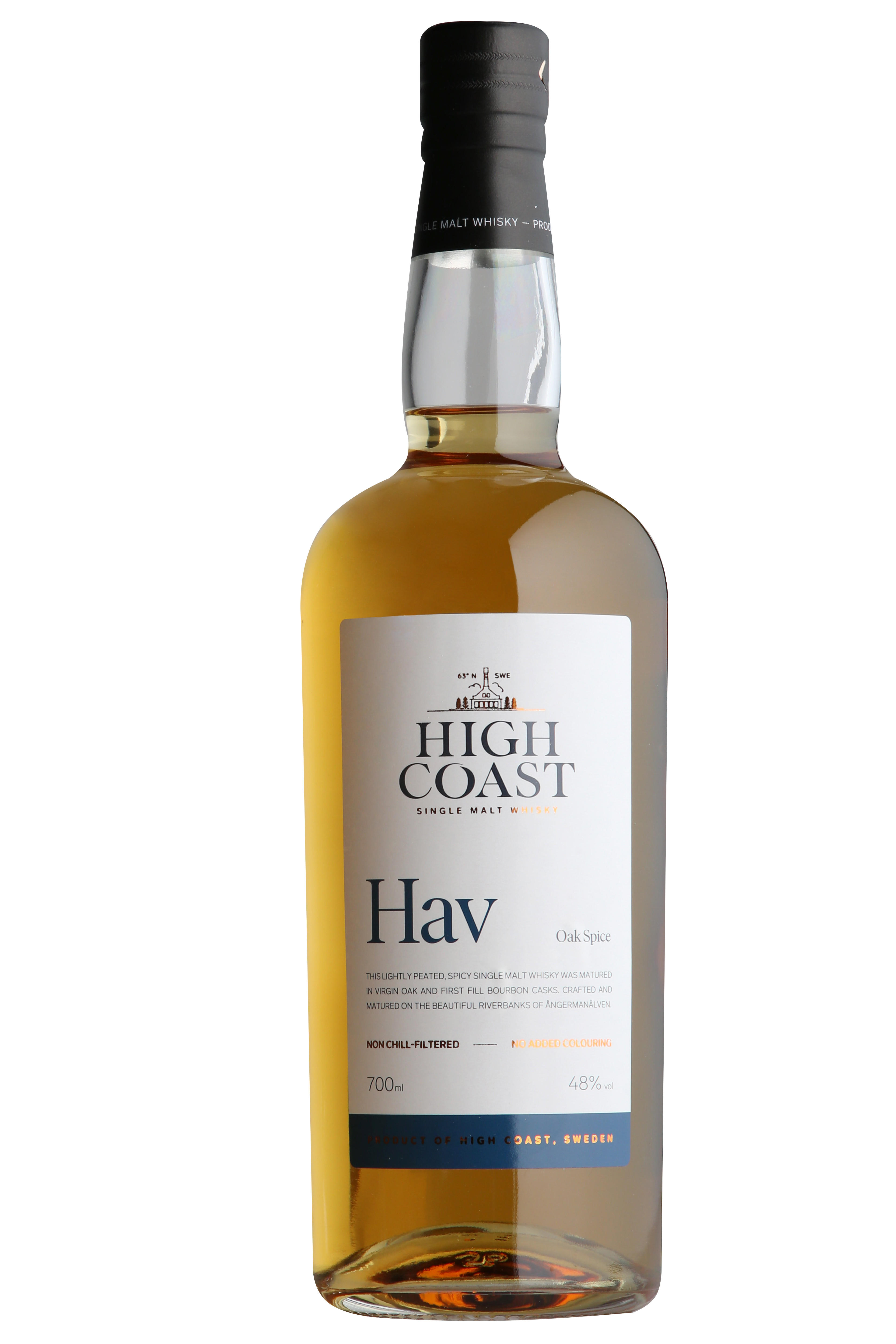 High Coast, Hav, Oak Spice, Single Malt Whisky, Sweden (48%) bottle