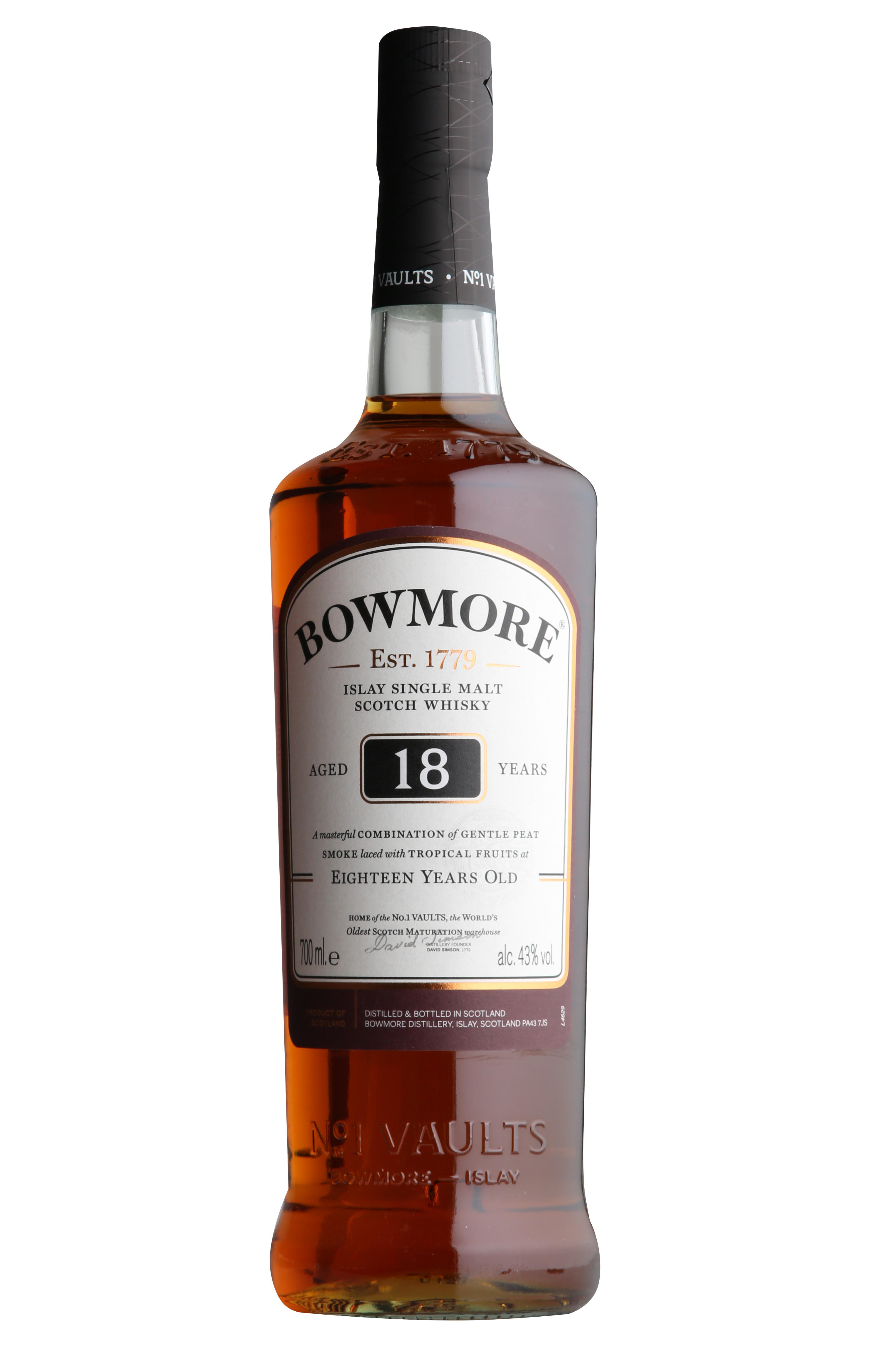Bowmore, 18-Year-Old, Islay, Single Malt Scotch Whisky (43%)
