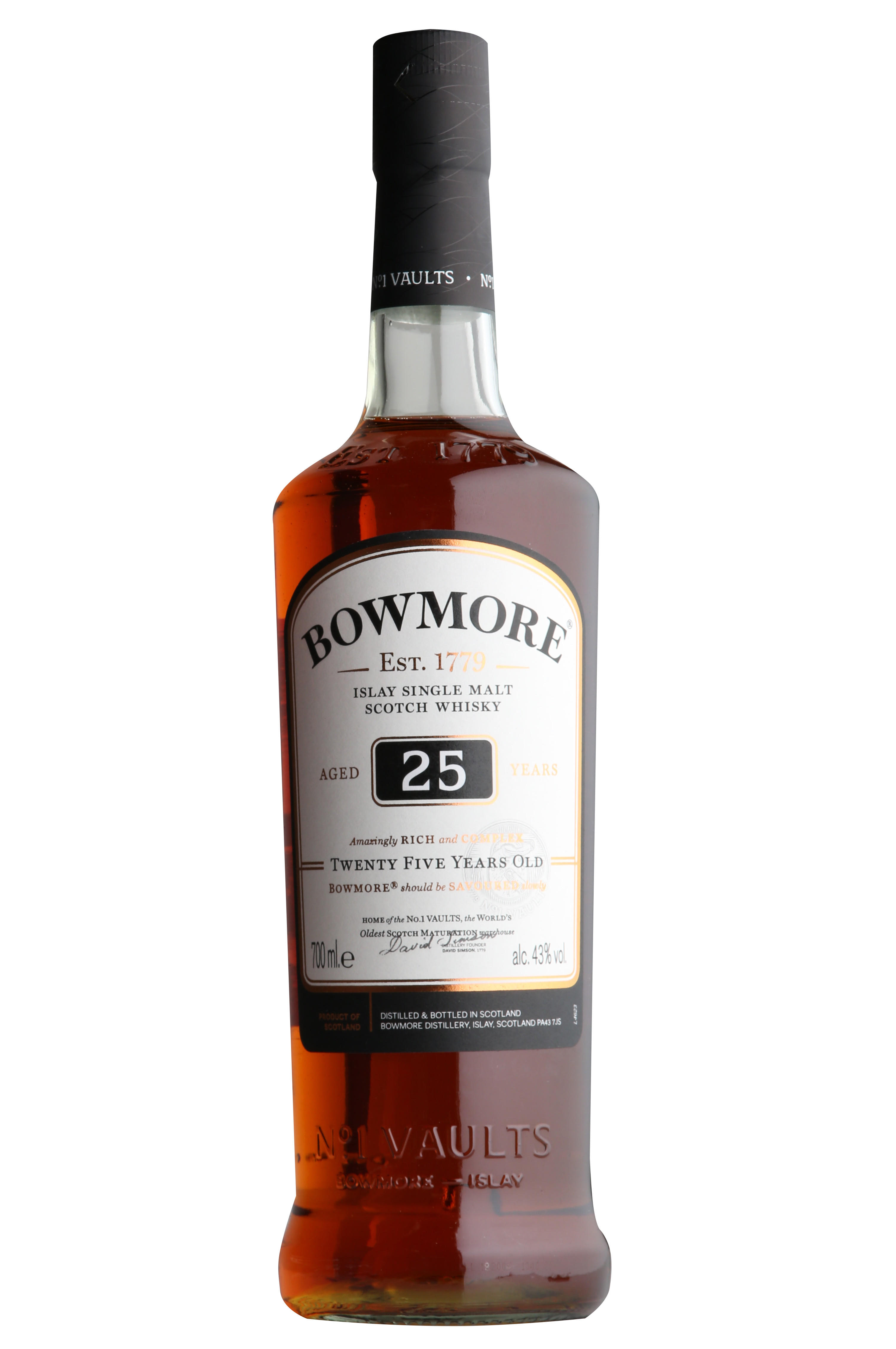 Bowmore, 25-Year-Old, Islay, Single Malt Scotch Whisky (43%)