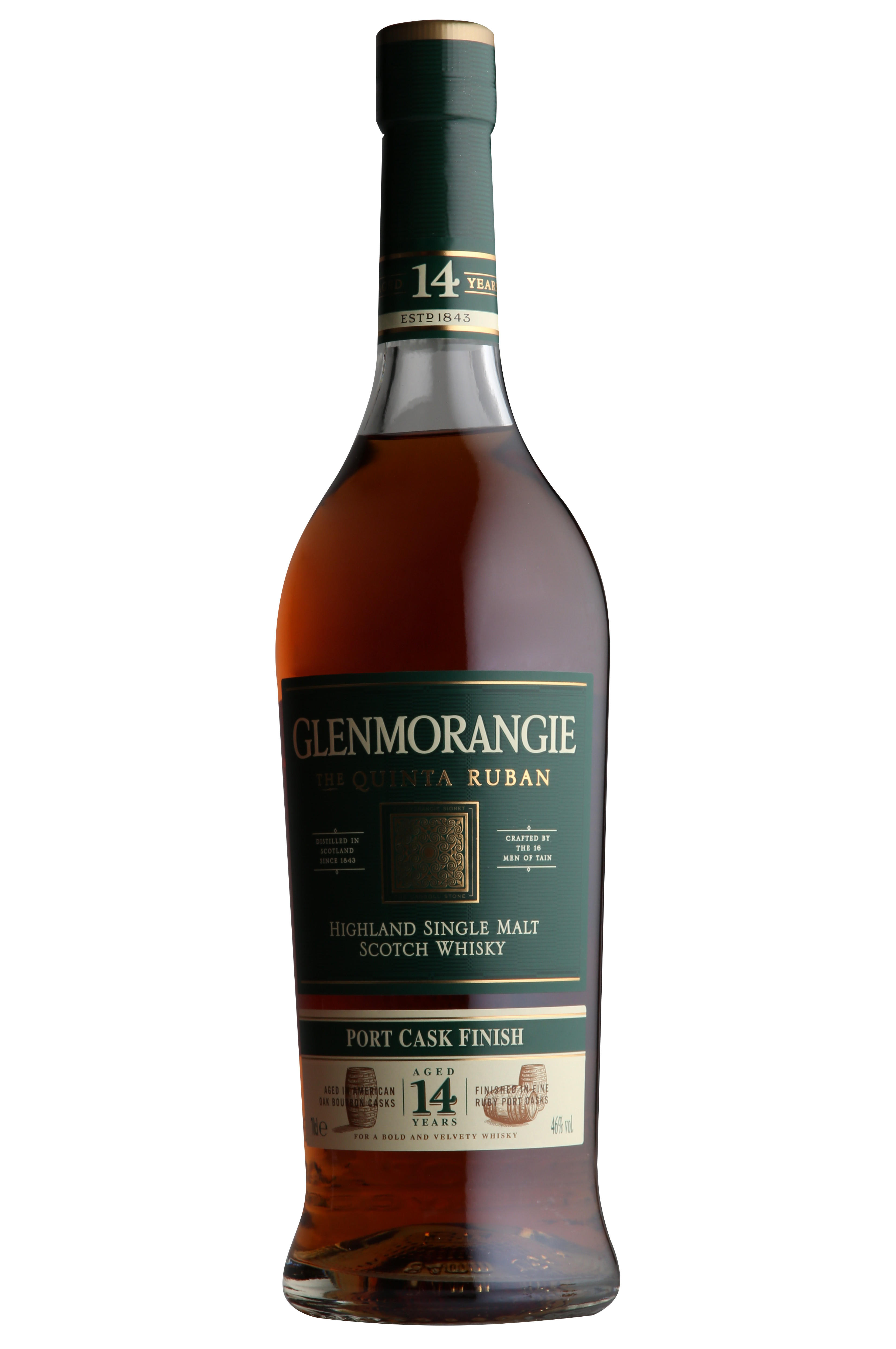 Glenmorangie, Quinta Ruban, 14-Year-Old, Highland, Single Malt Scotch Whisky (46%) bottle