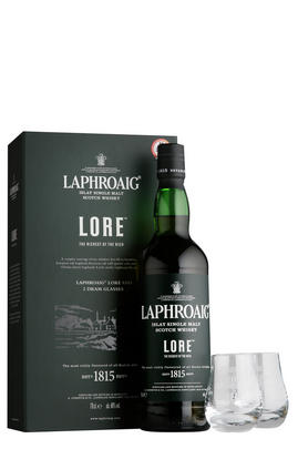Laphroaig Lore & 2 Glasses, Gift Pack