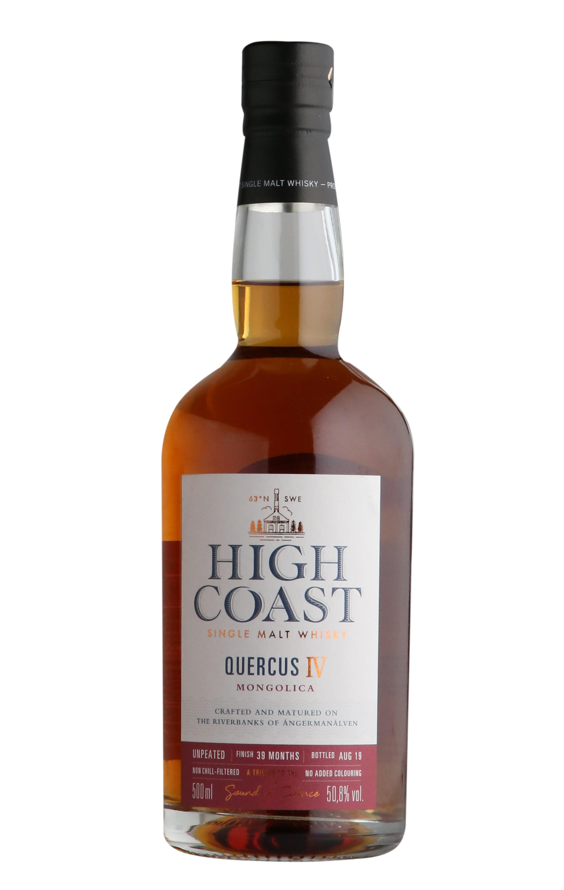 High Coast Distillery, Quercus IV Mongolica, Single Malt Whisky, Sweden (50.8%) bottle