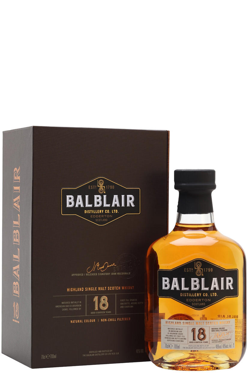 Balblair, 18-Year-Old, Highland, Single Malt Scotch Whisky (46%)