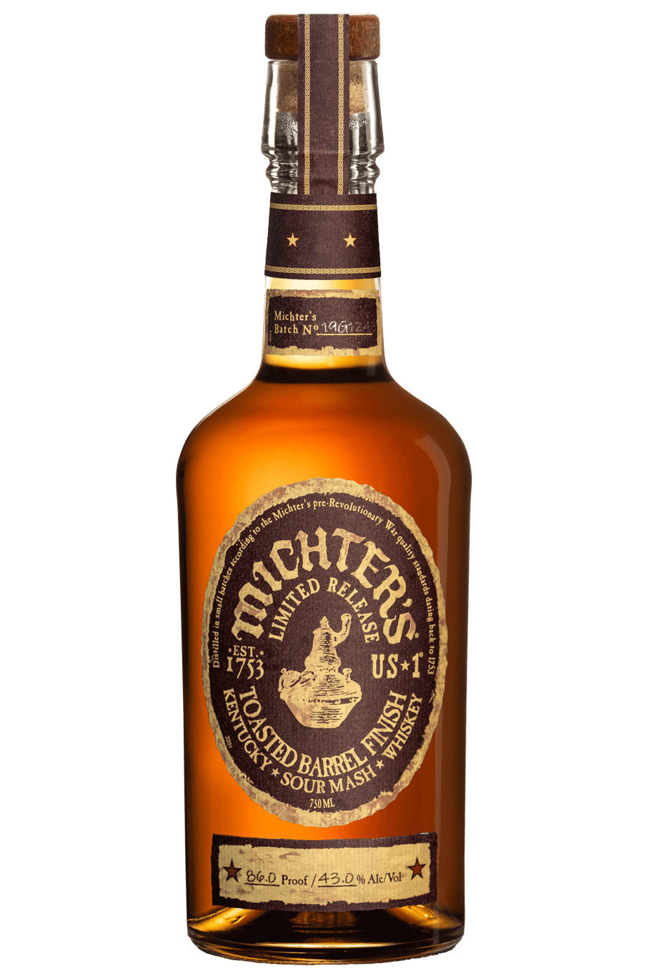 Michter's Sour Mash, Toasted Barrel Finish, Kentucky Whiskey, USA (43%) bottle