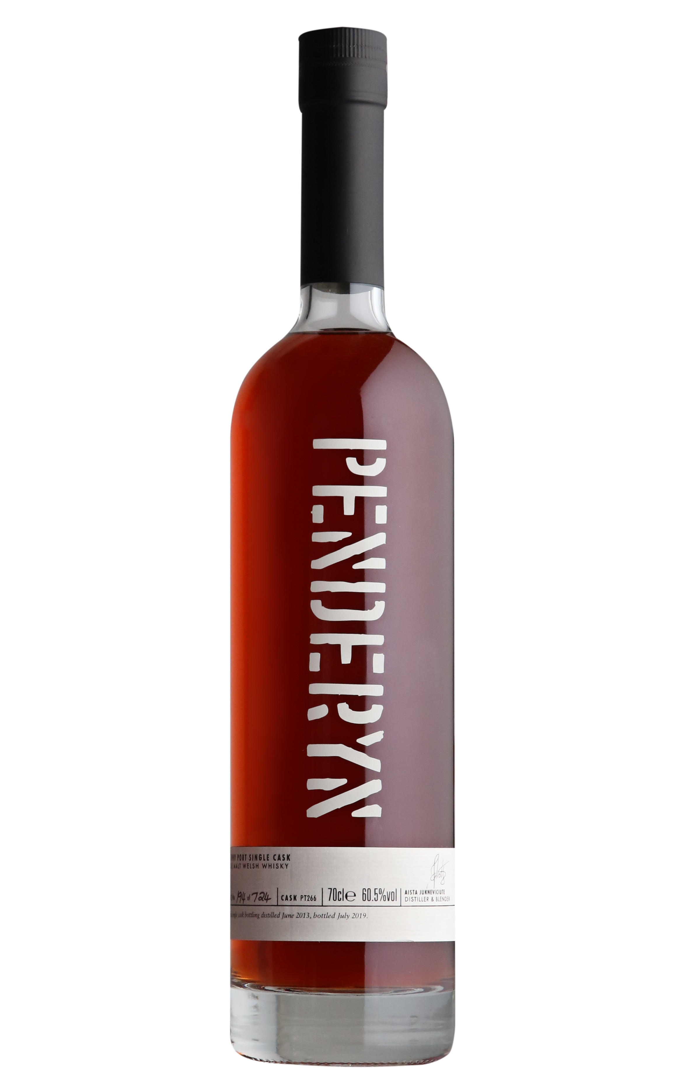 Penderyn, Tawny Port Pipe, Single Cask, Single Malt Whisky, Wales (60.5%) bottle