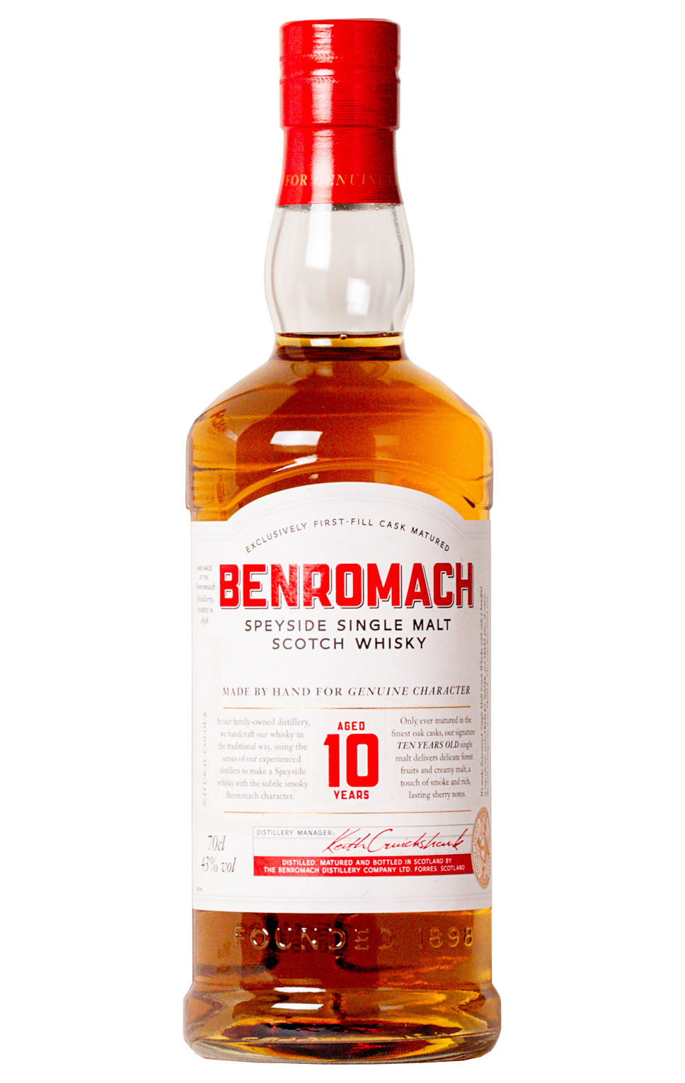 Benromach, 10-Year-Old, Speyside, Single Malt Scotch Whisky (43%) bottle