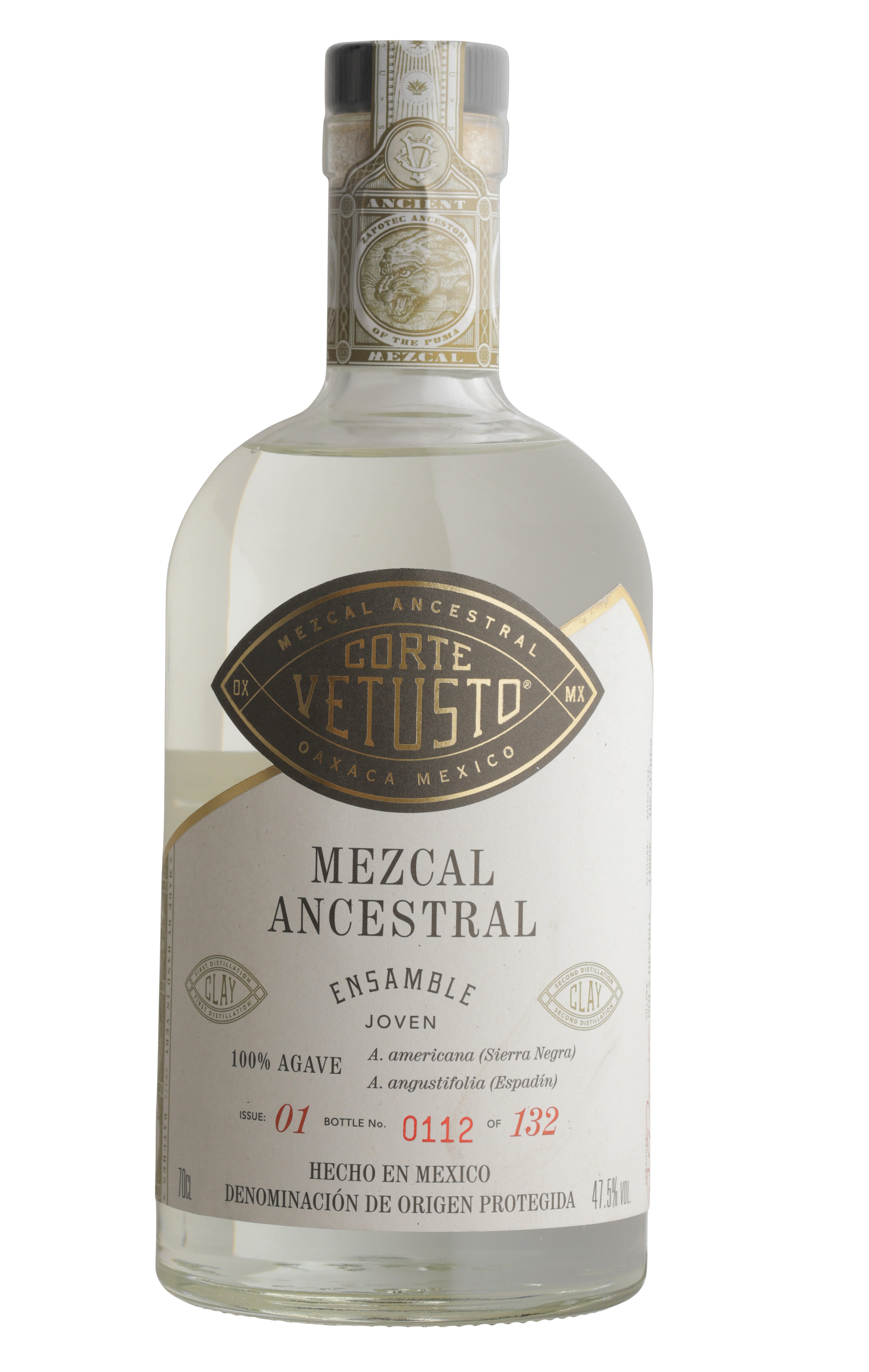 Corte Vetusto, Ancestral Ensamble, Issue 01, Mezcal, Oaxaca, Mexico (47.5%) bottle