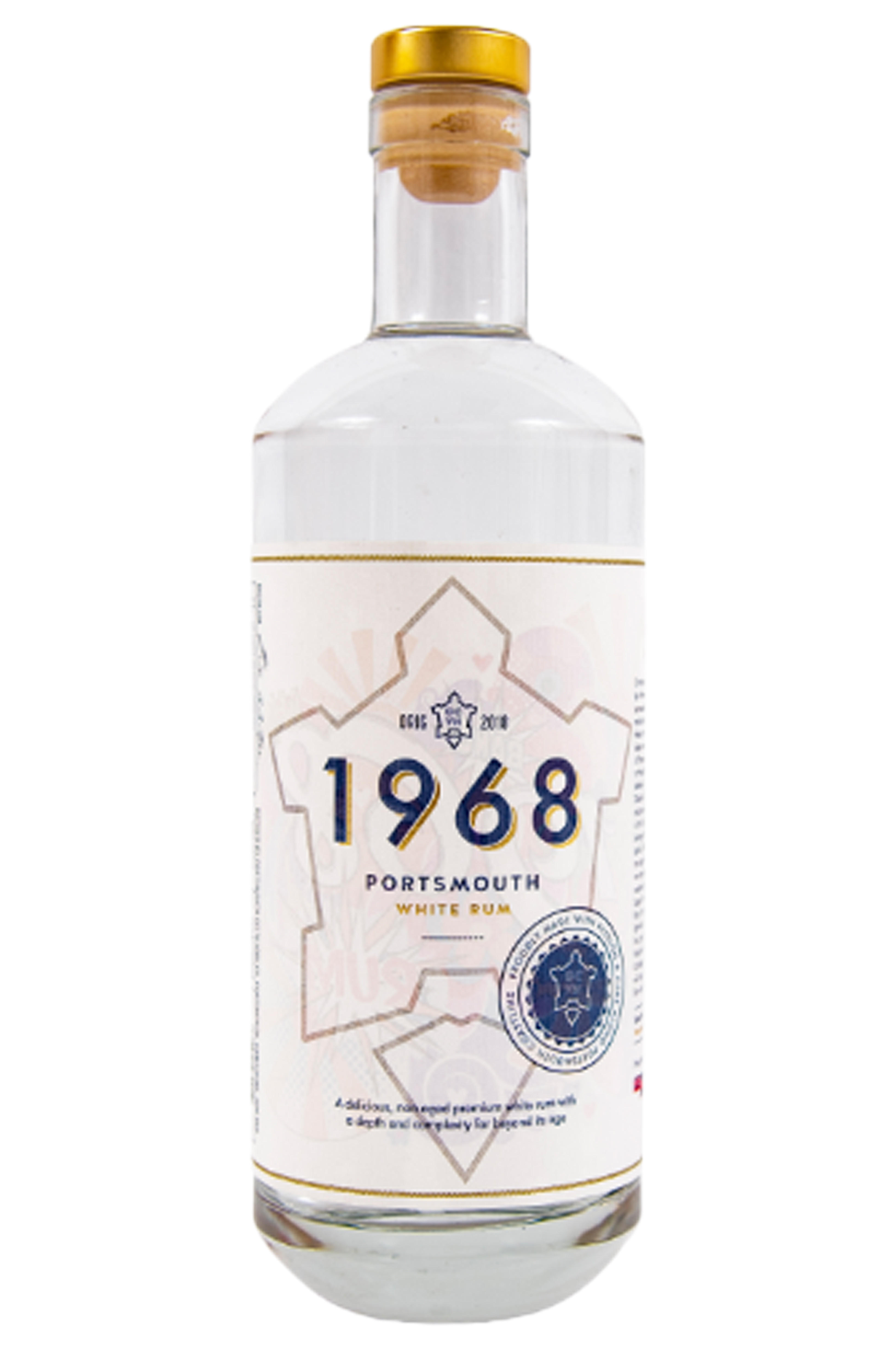 The Portsmouth Distillery, 1968, White Rum, England (41%) bottle