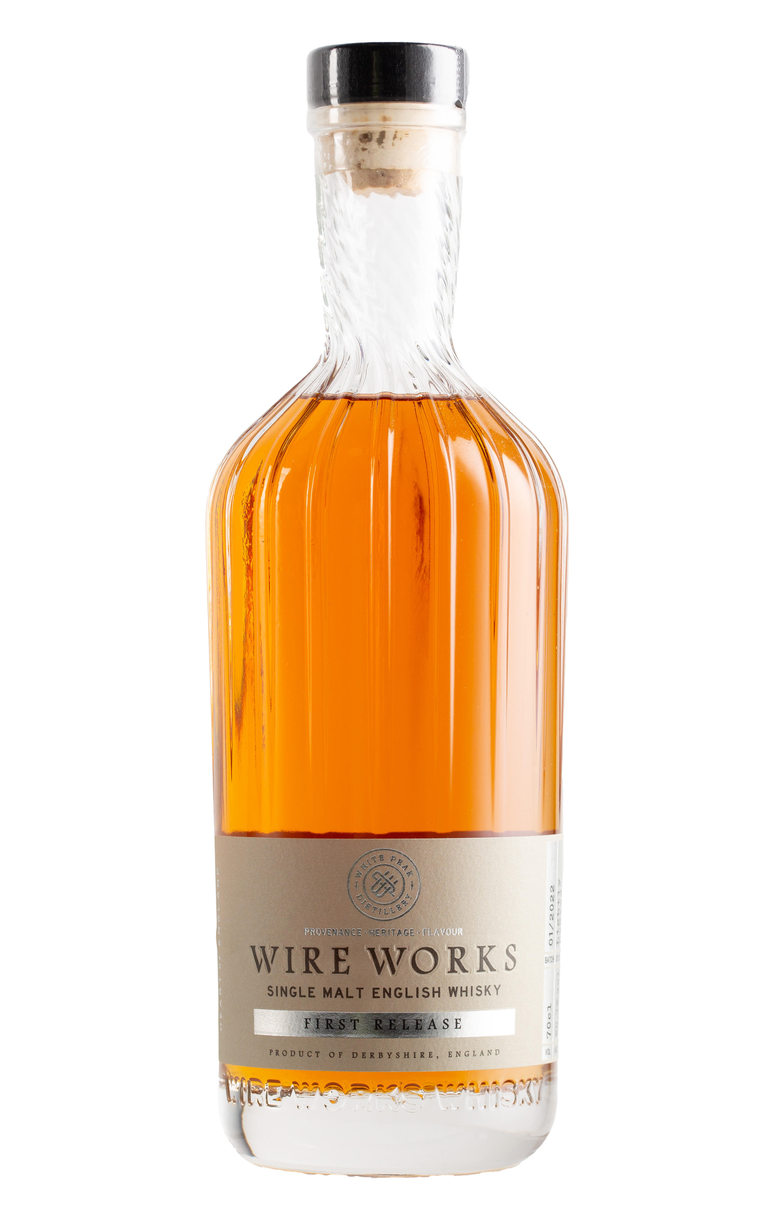 White Peak Distillery, Wire Works, First Release, Single Malt Whisky, England (50.3%) bottle