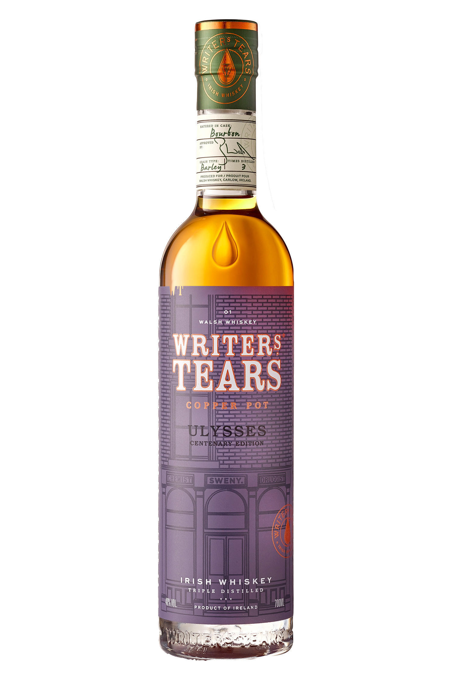 Buy Walsh Whiskey, Writers' Tears, Copper Pot, Ulysses Limited Edition, Irish Whiskey (40