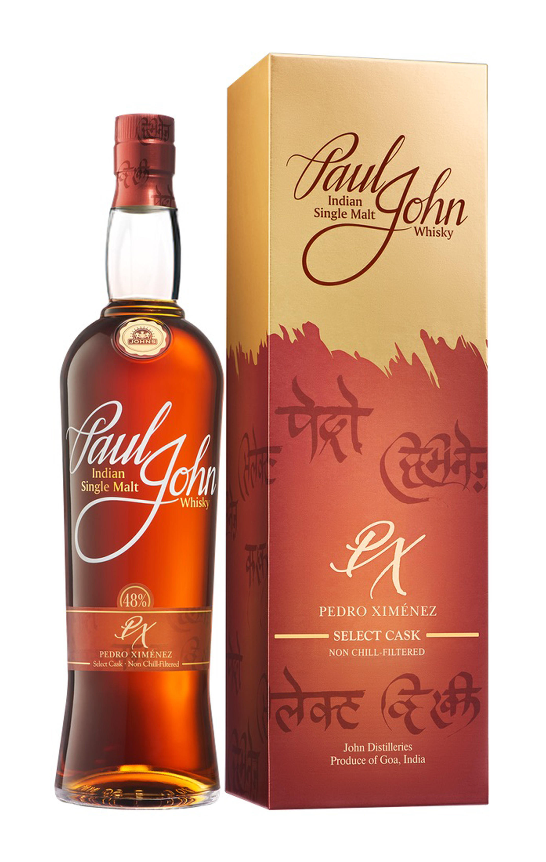 Paul John, Pedro Ximénez Select Cask, Single Malt Whisky, India (48%) bottle