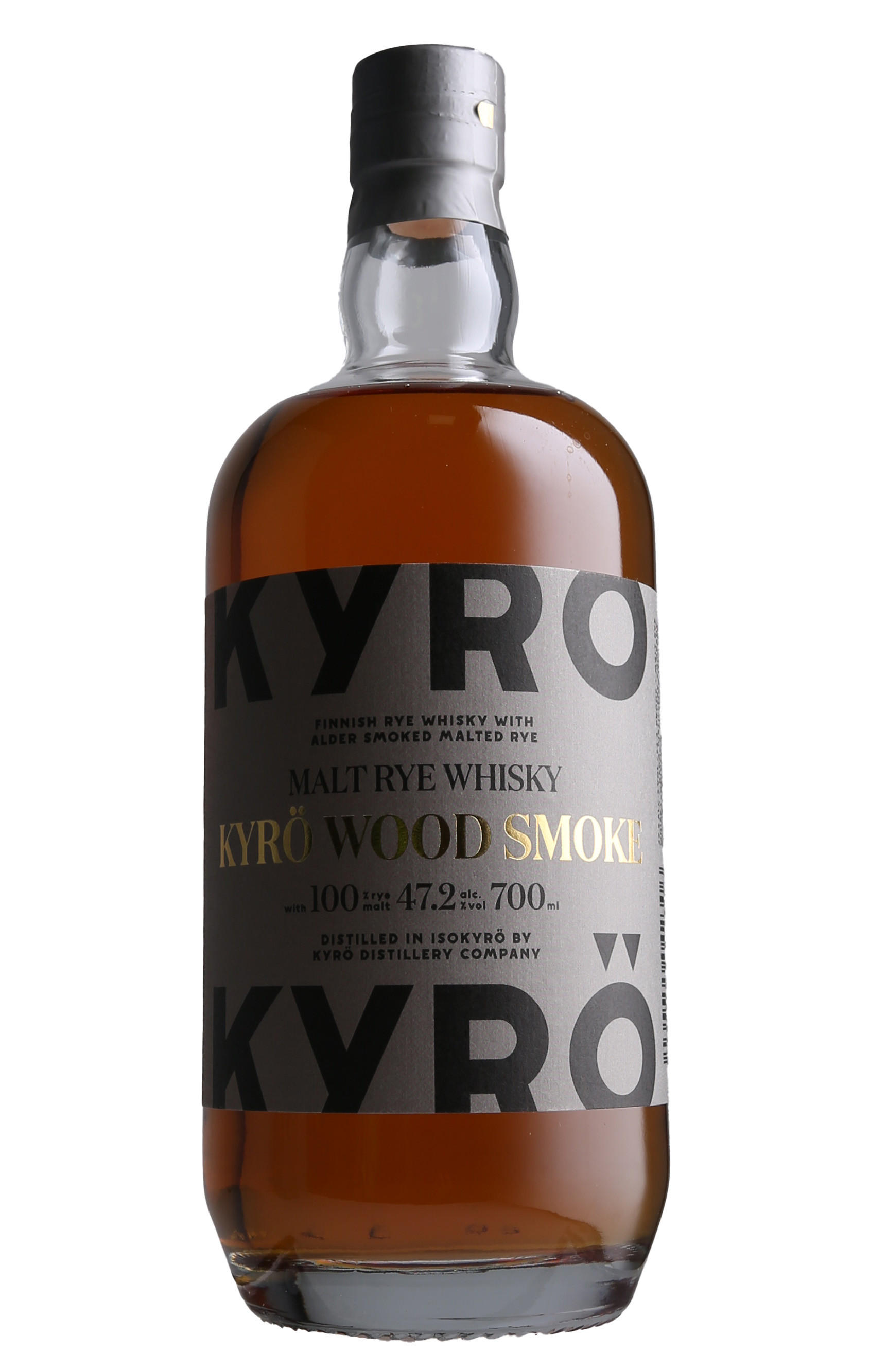 Kyrö, Wood Smoke, Malt Rye Whisky, Finland (47.2%) bottle