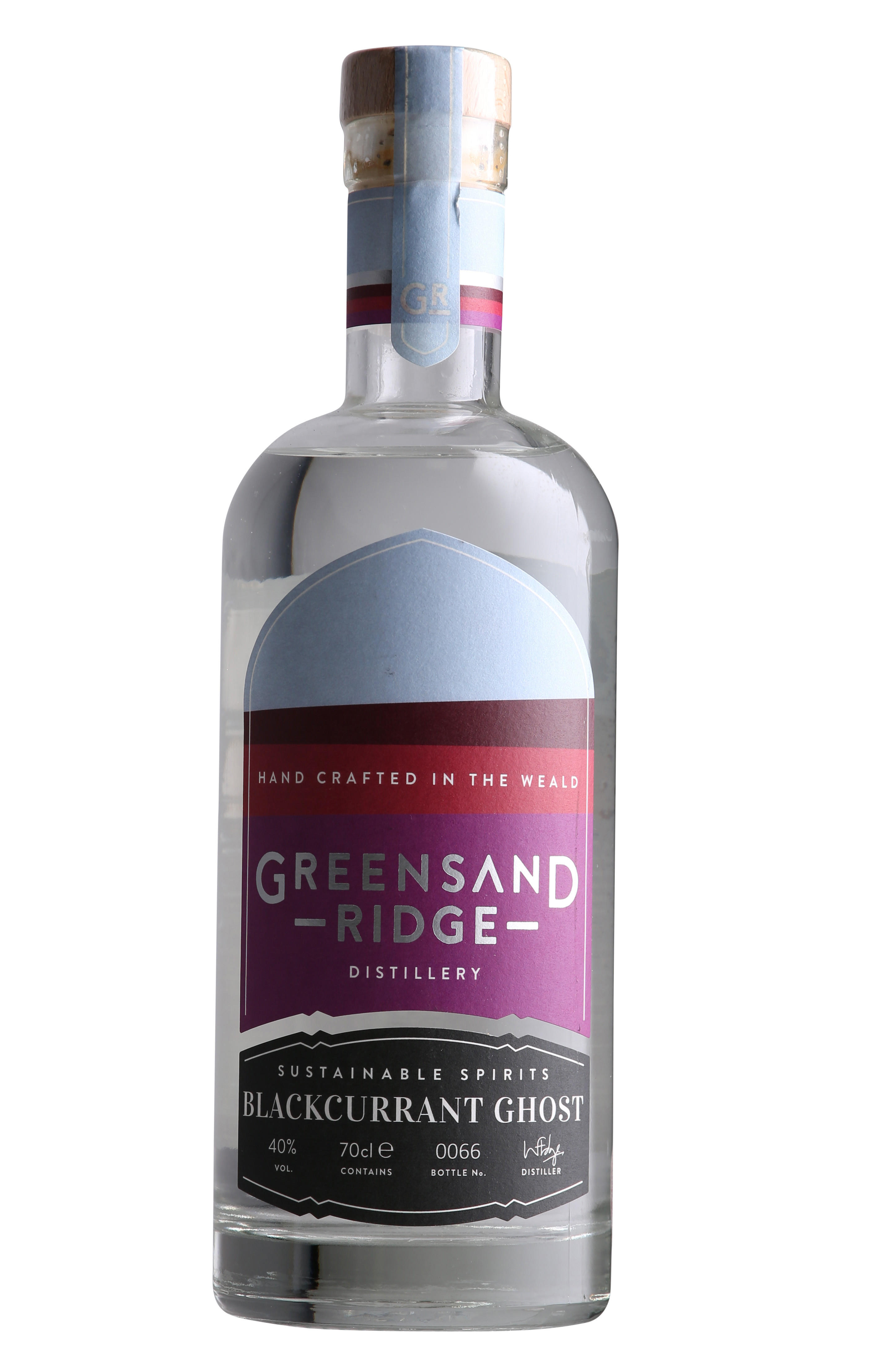 Greensand Ridge, Blackcurrant Ghost, Eau de Vie, England (40%) bottle