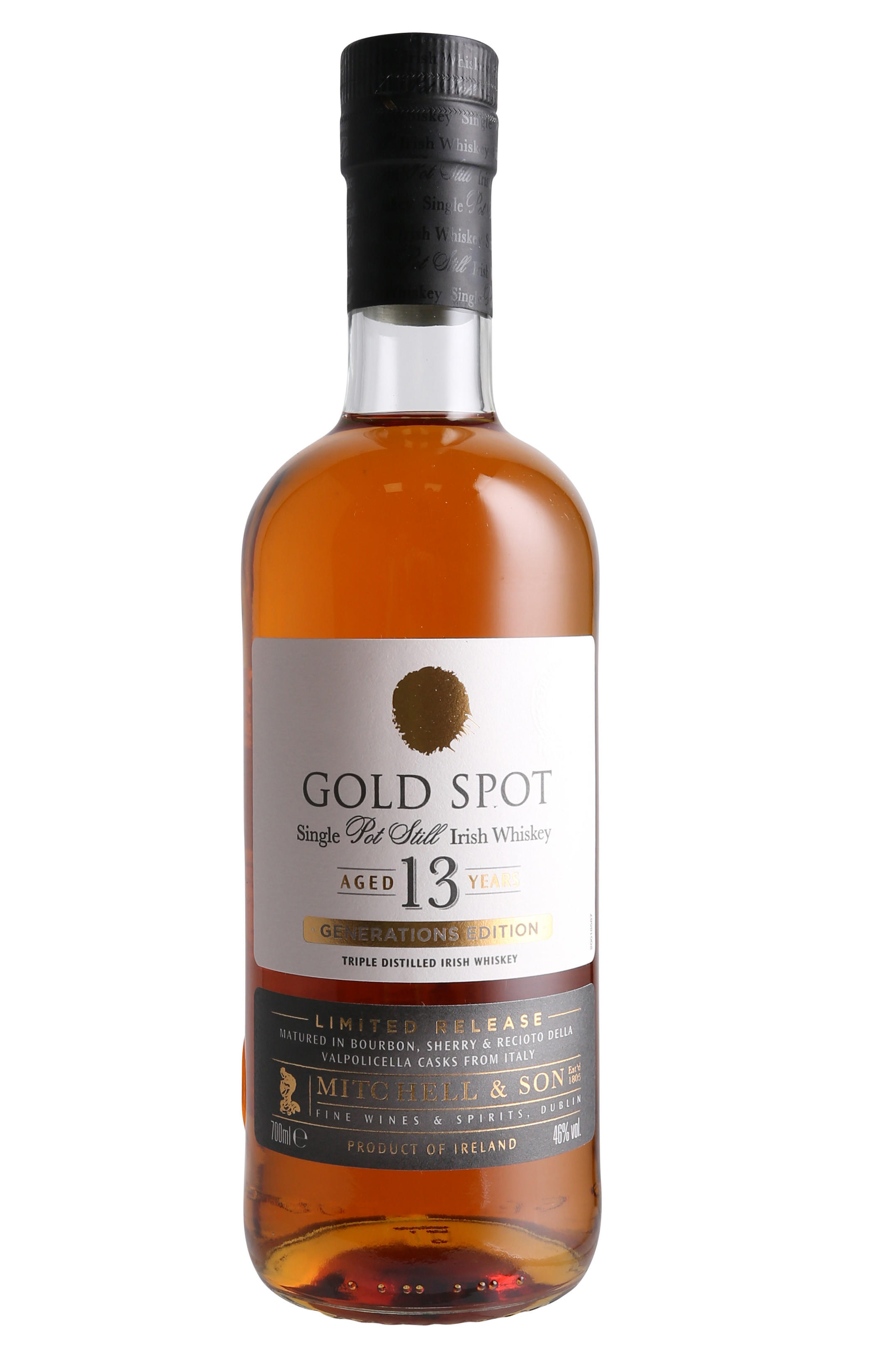 Gold Spot, Generations Edition, 13-Year-Old, Single Pot Still Whiskey, Ireland (46%) bottle