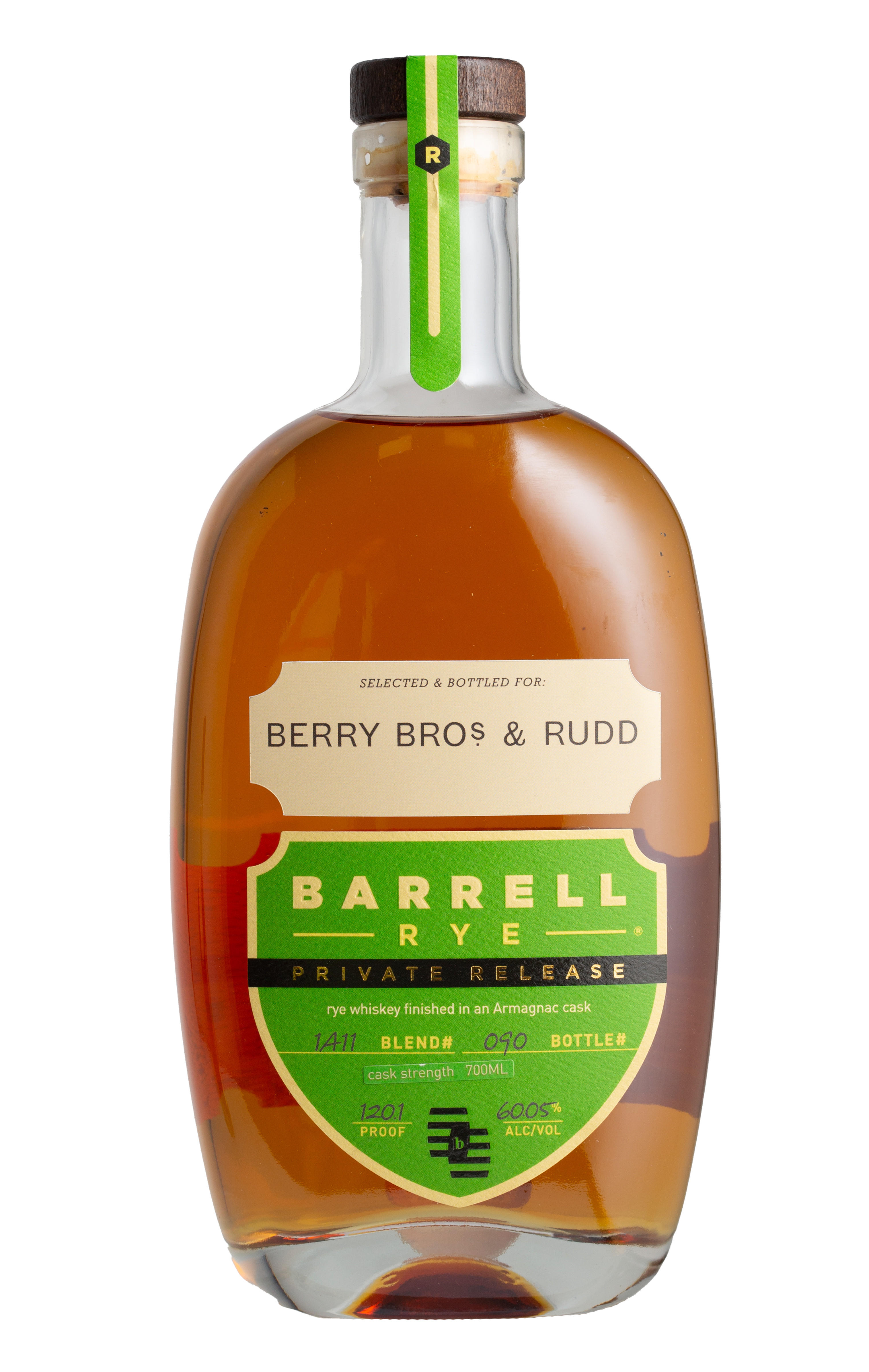 Barrell, Private Release for Berry Bros. & Rudd, 1A11, Rye Whiskey, USA (60.1%) bottle