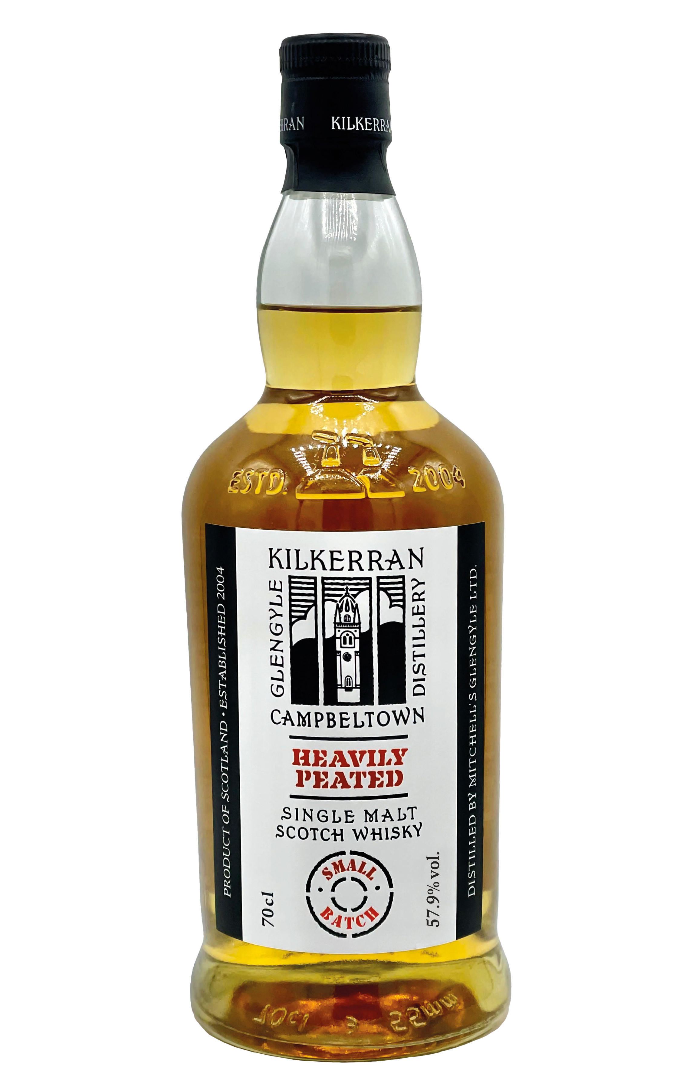 Kilkerran, Heavily Peated, Batch No. 11, Campbeltown, Single Malt Scotch Whisky (57.9%) bottle