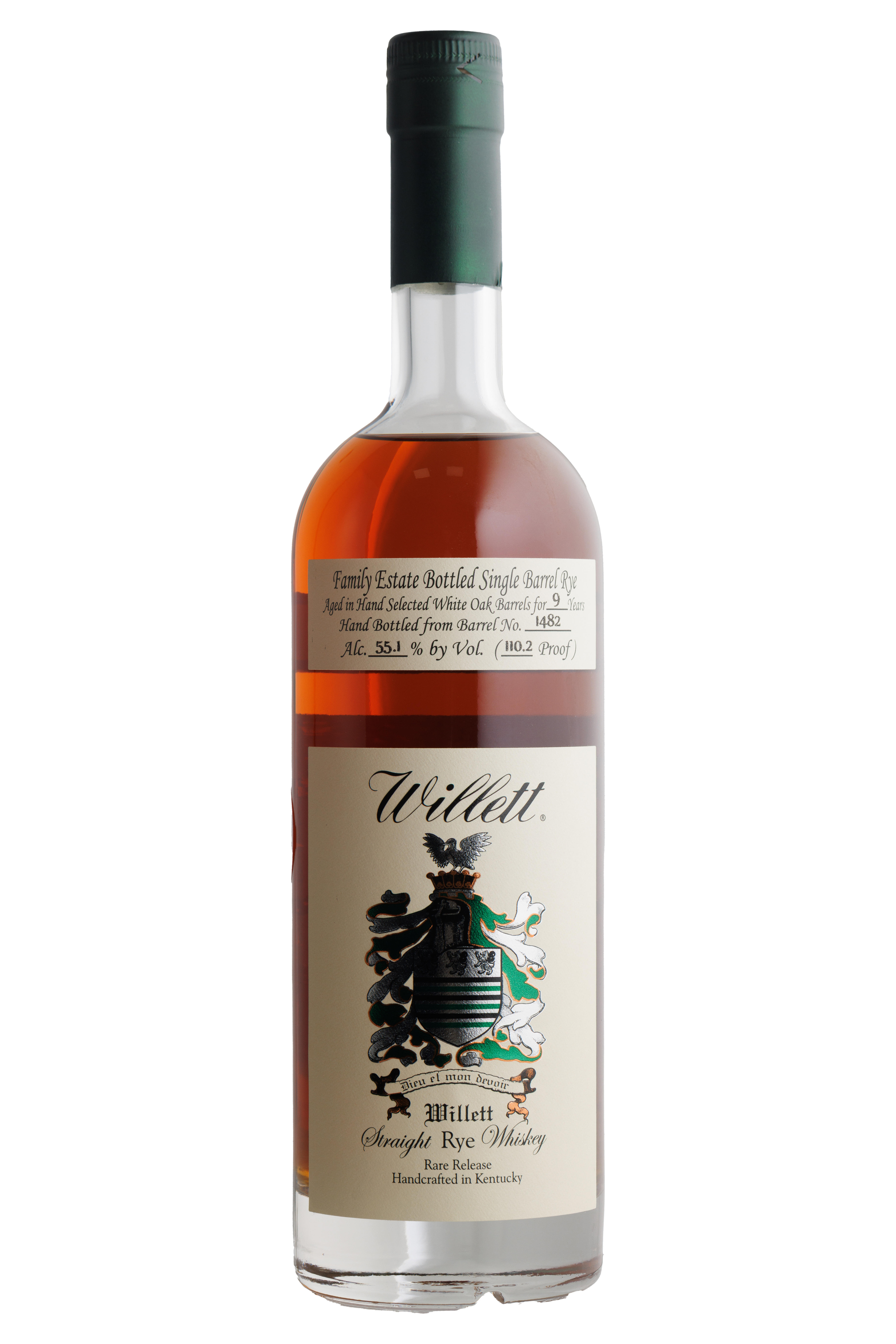 Willett, Single Berry Bros. & Rudd Exclusive Cask, 9-Year-Old, Straight Rye Whiskey, Kentucky, USA (55.1%) bottle