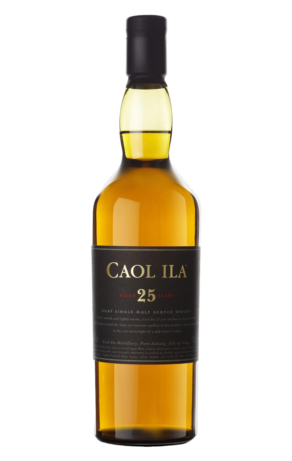 Caol Ila, 25-Year-Old, Islay, Single Malt Scotch Whisky (43%) bottle