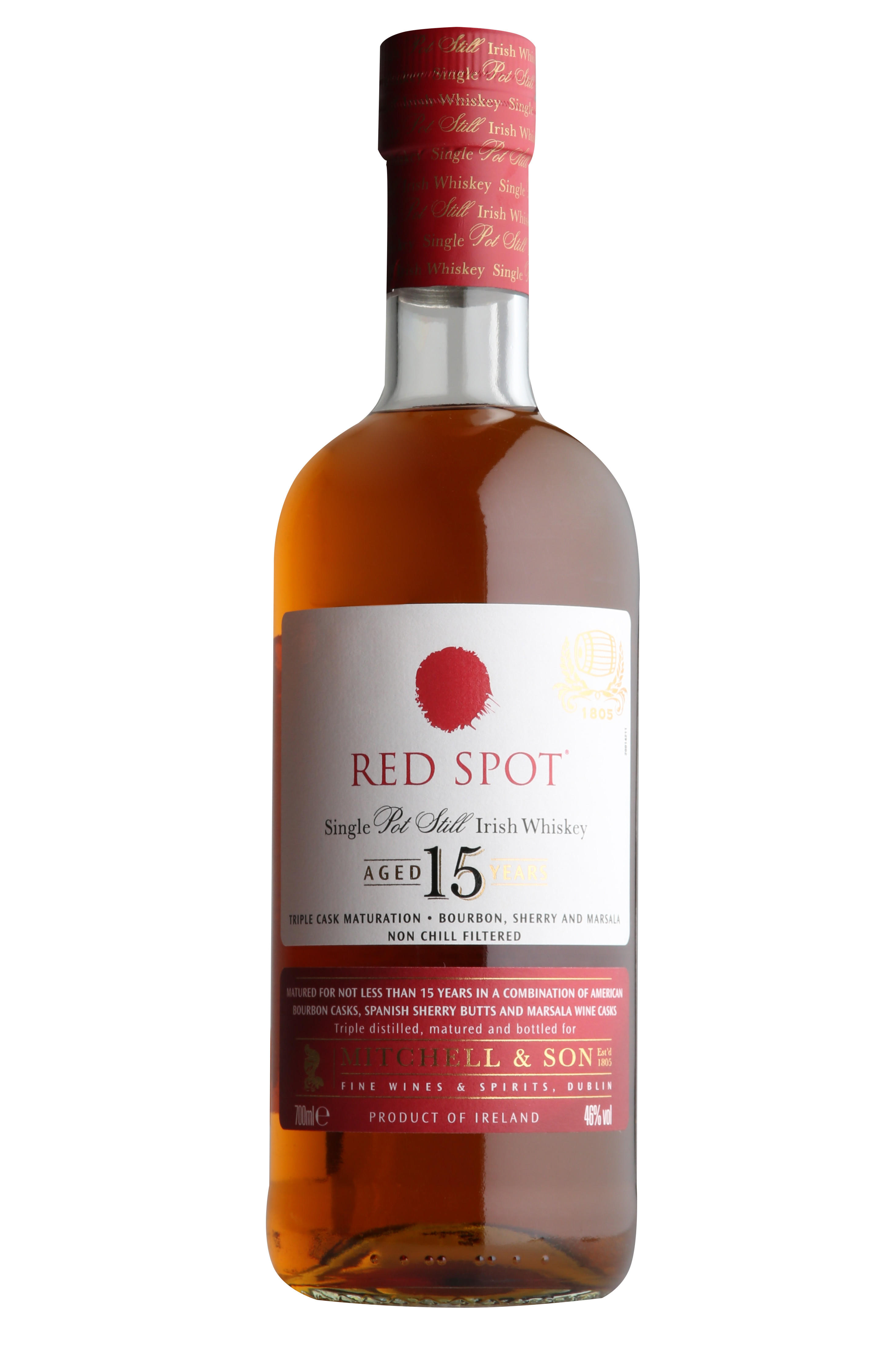 Red Spot, Aged 15 Years, Mitchell & Son, Irish Whiskey, (46%)
