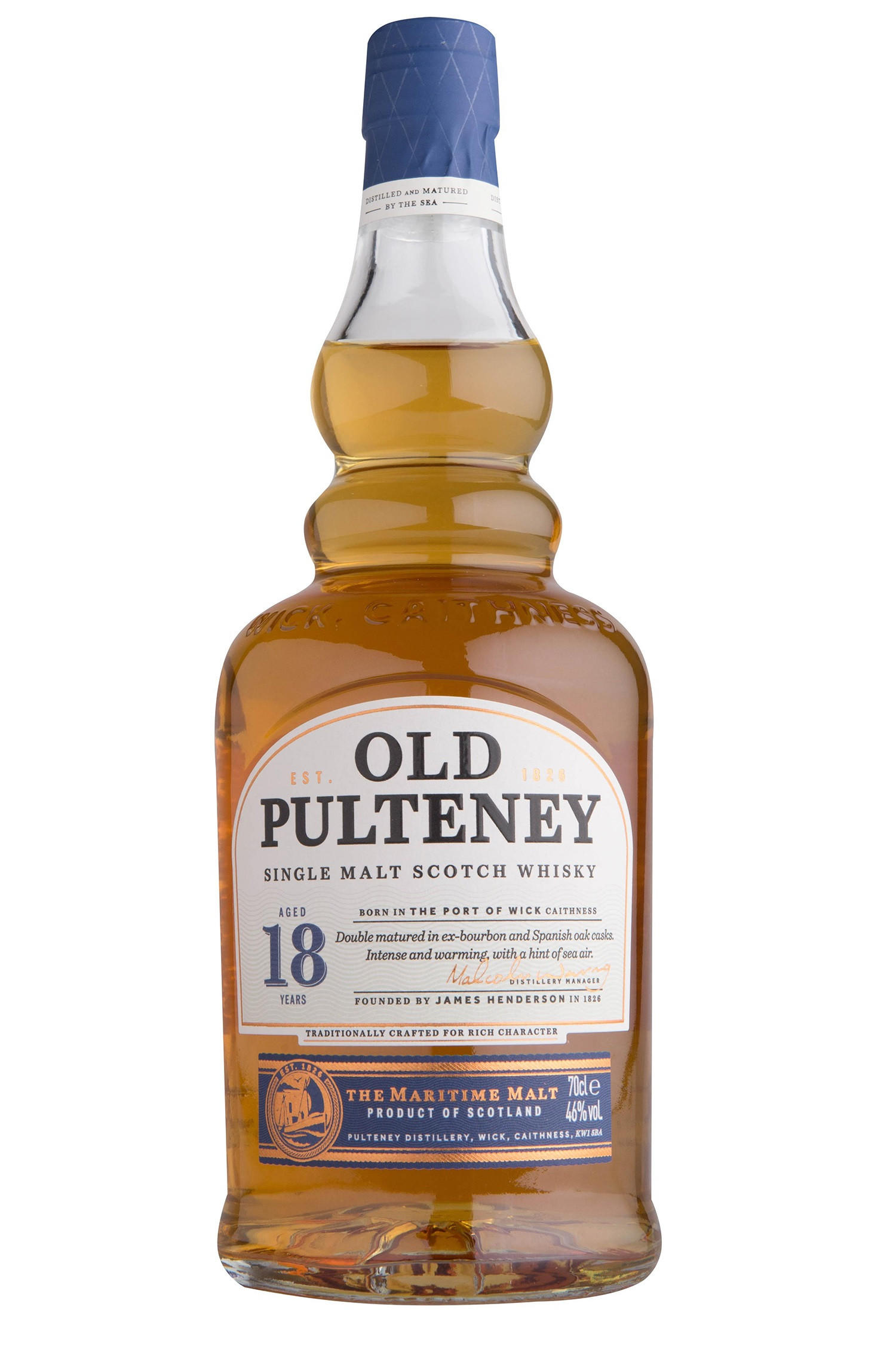Old Pulteney, 18-Year-Old, Highland, Single Malt Scotch Whisky (46%) bottle