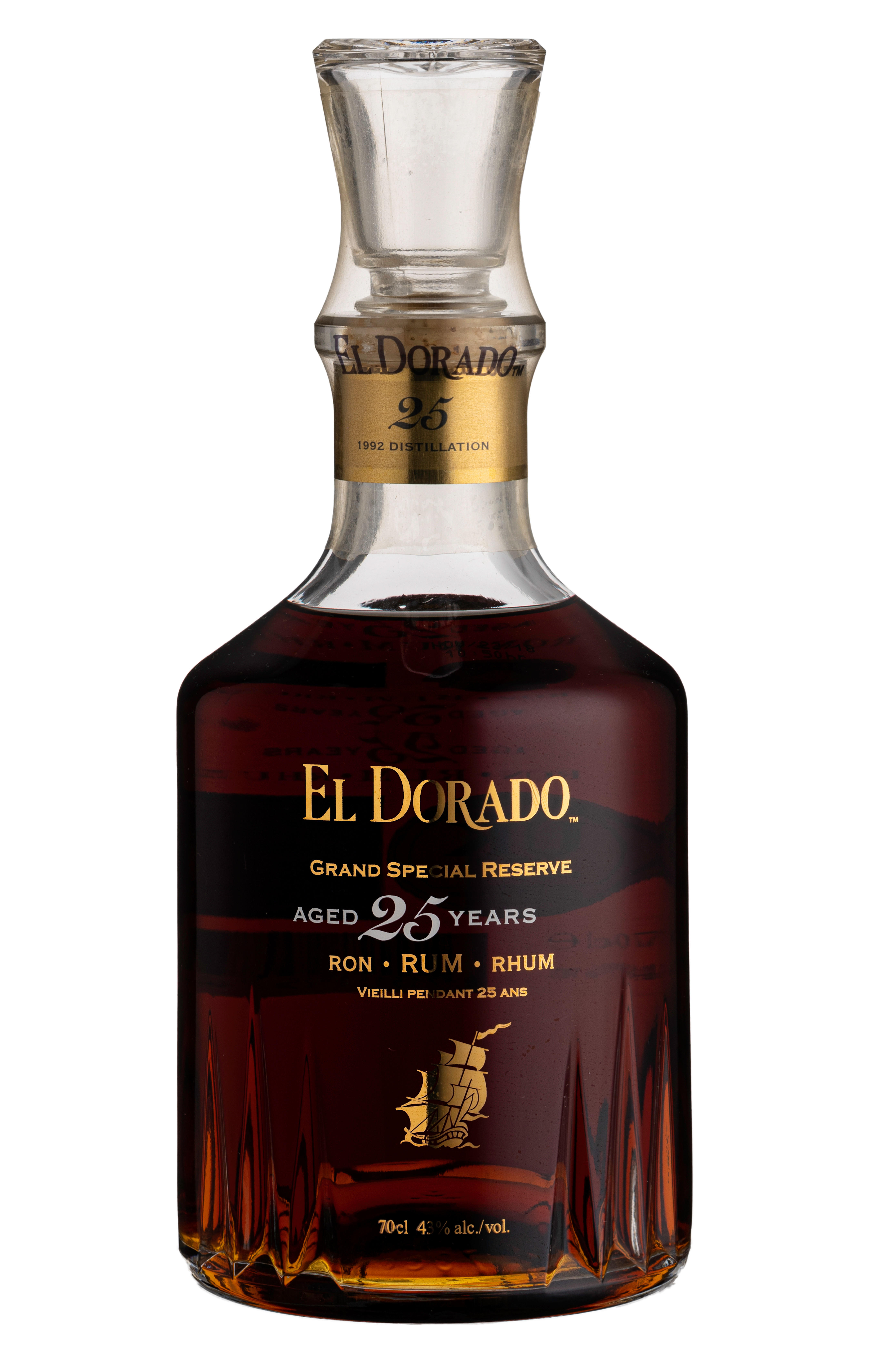 El Dorado, 25-Year-Old Rum, Guyana (43%) bottle